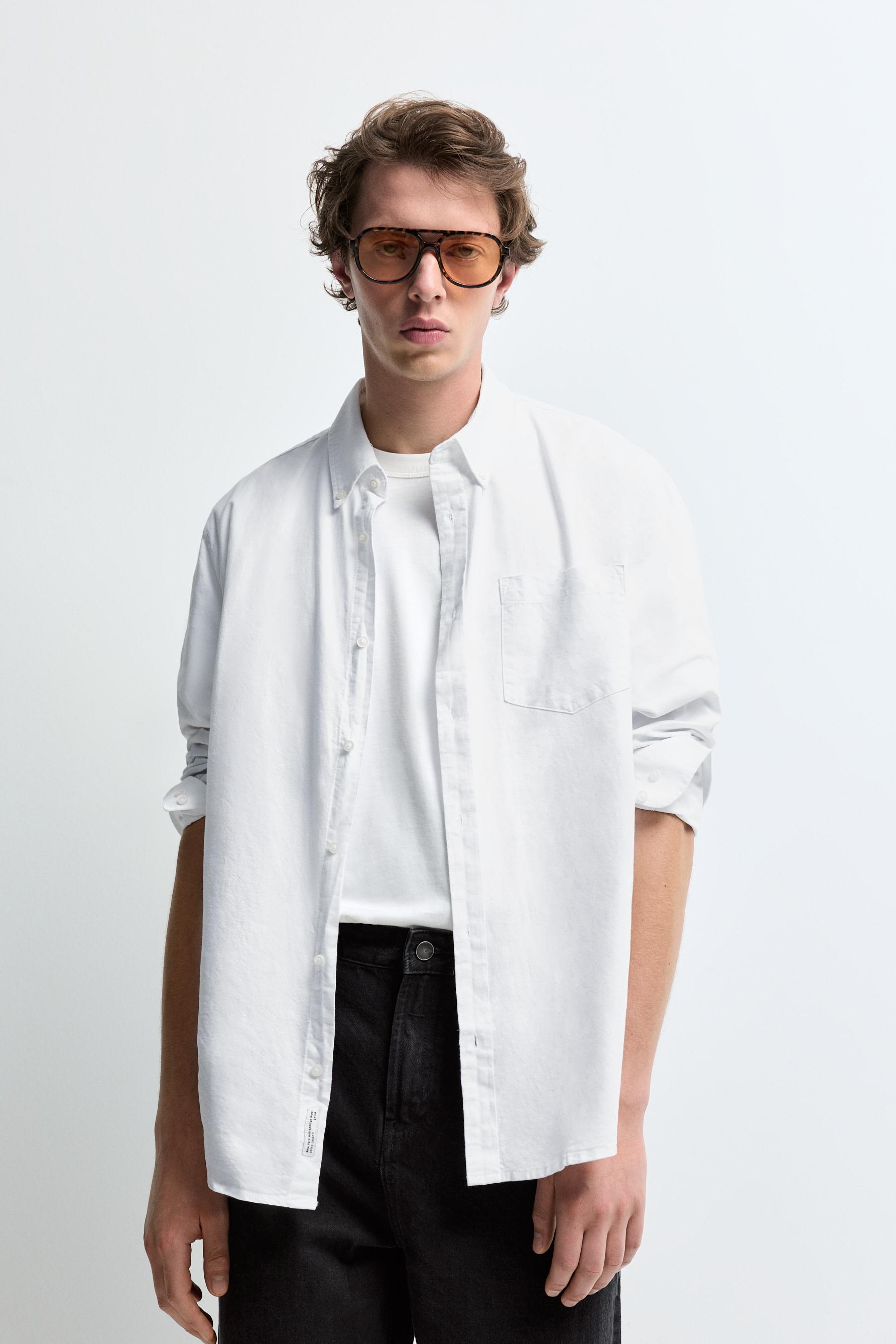 Oxford shirt — WHITE