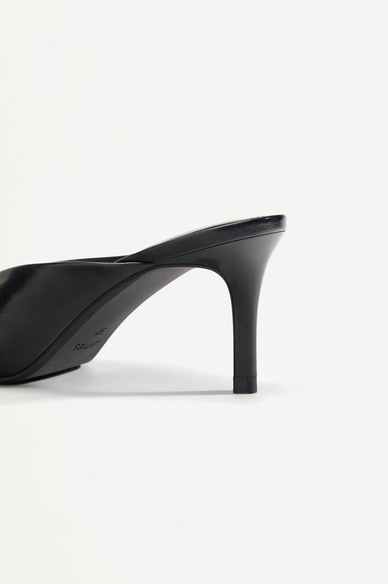 Slingback heels — BLACK
