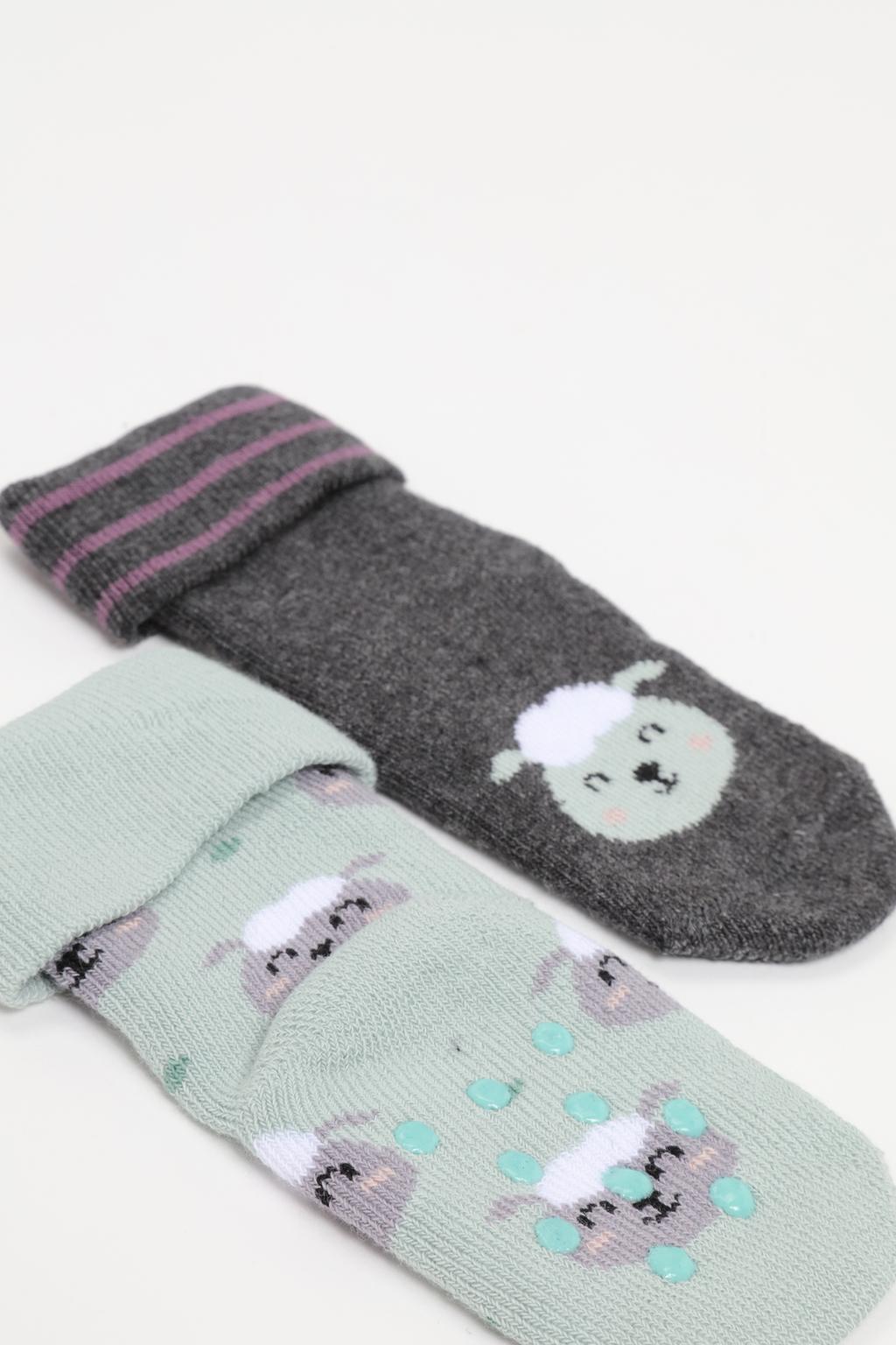 2-pack of non-slip sheep socks