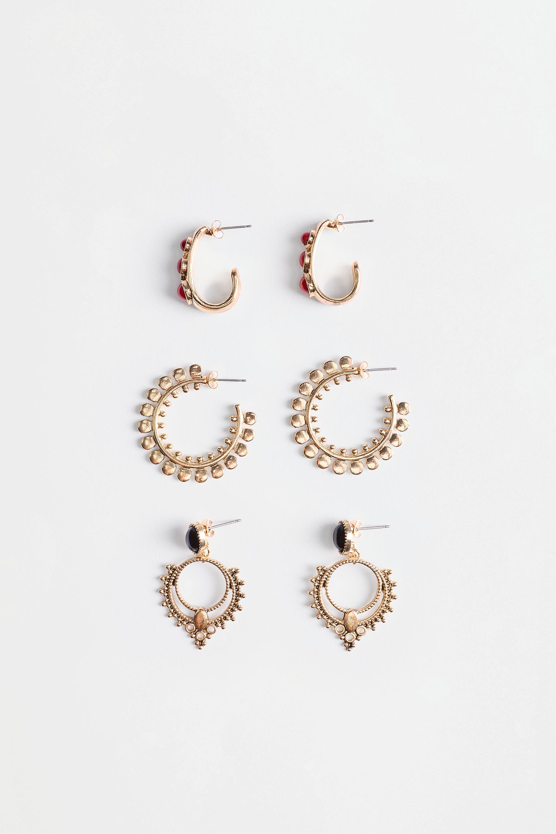 Mismatched Earrings (3-Pack) — GOLD