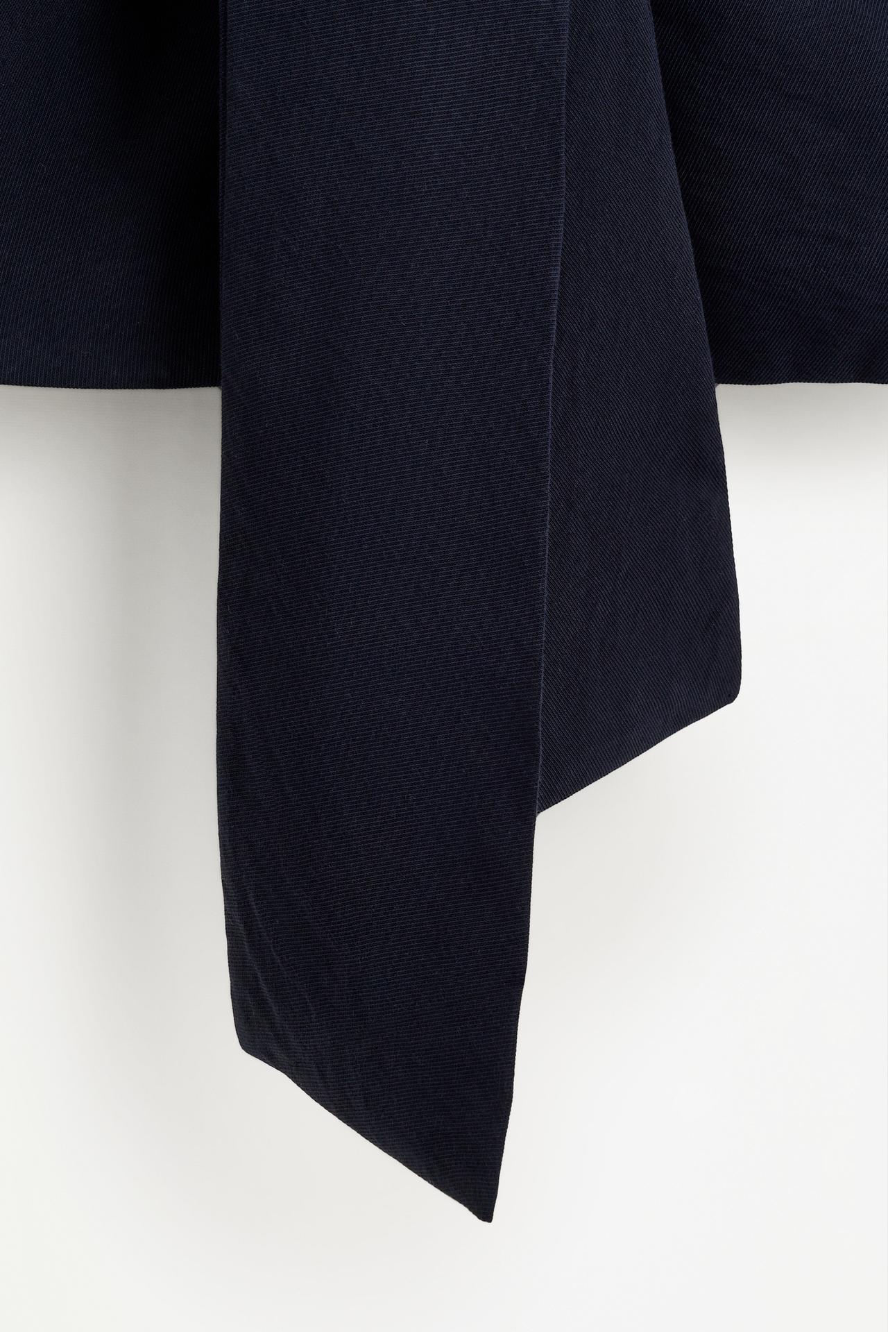 Halter top with front knot — NAVY BLUE