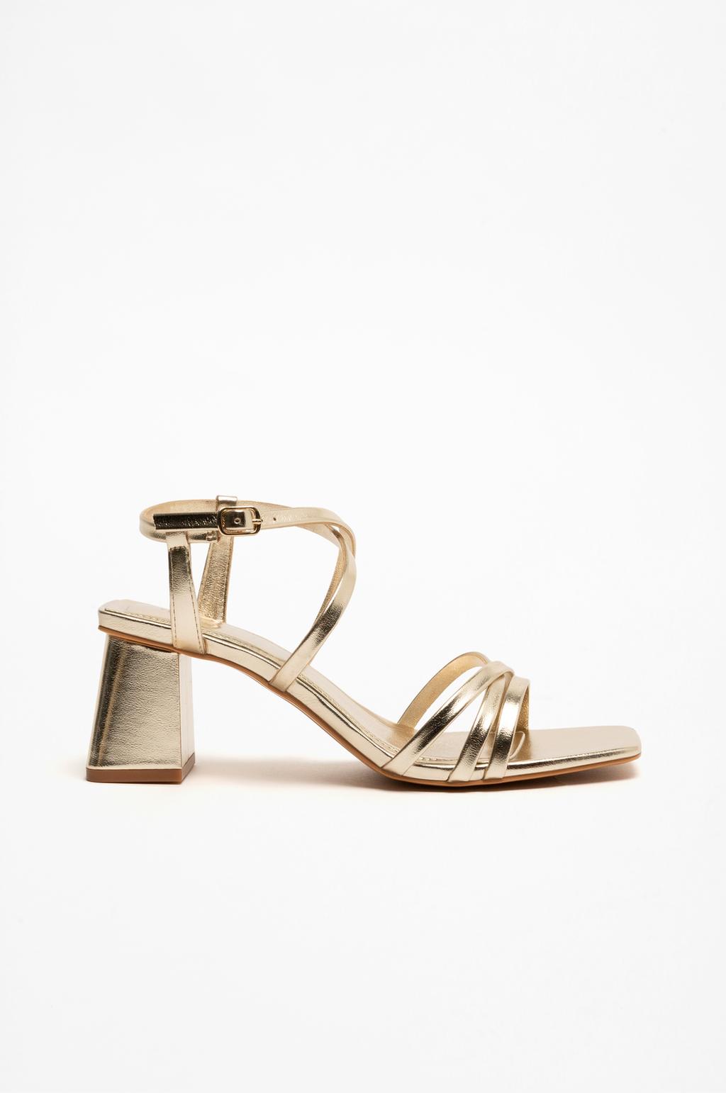 Strappy heeled sandals