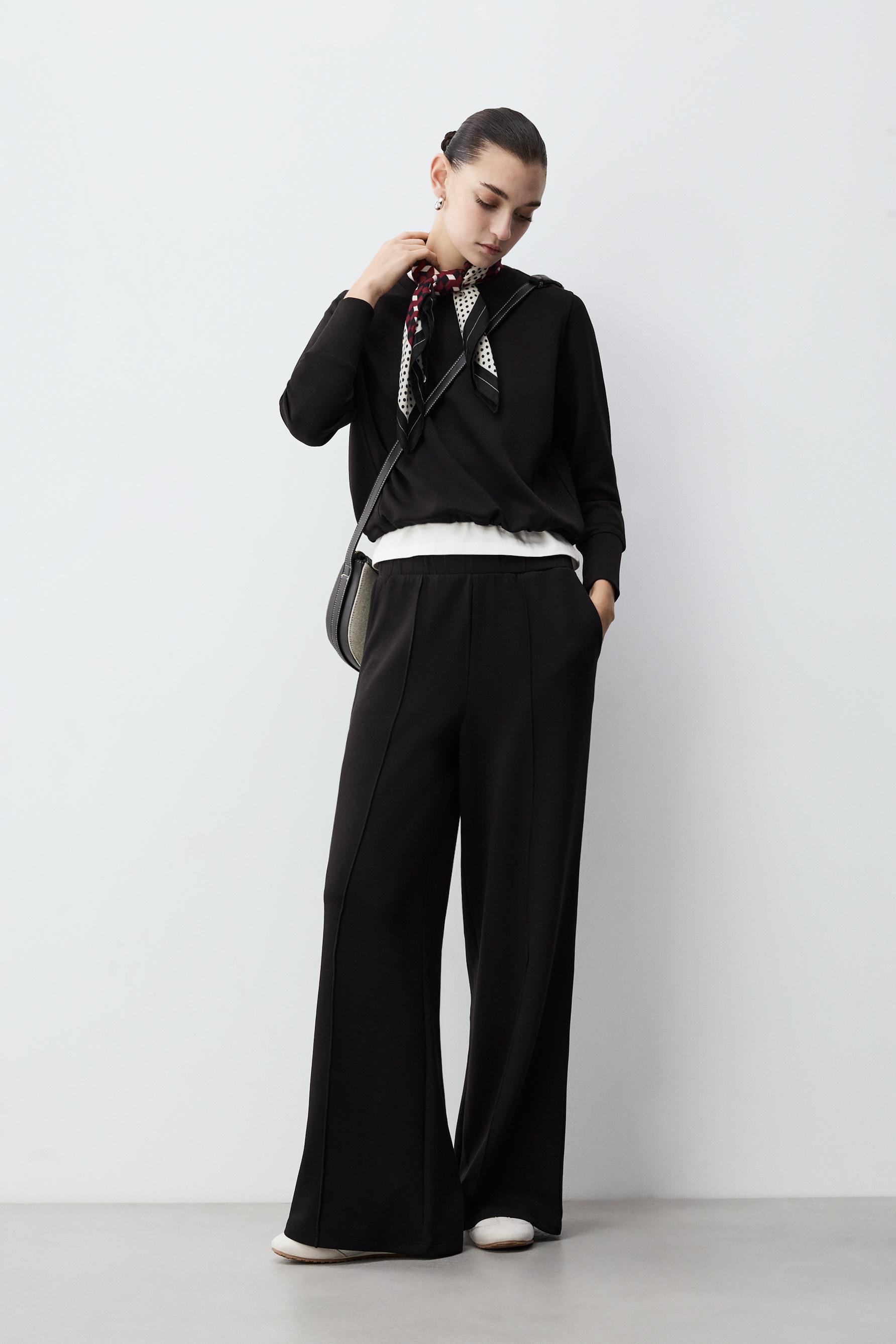 Pantalón felpa fluida