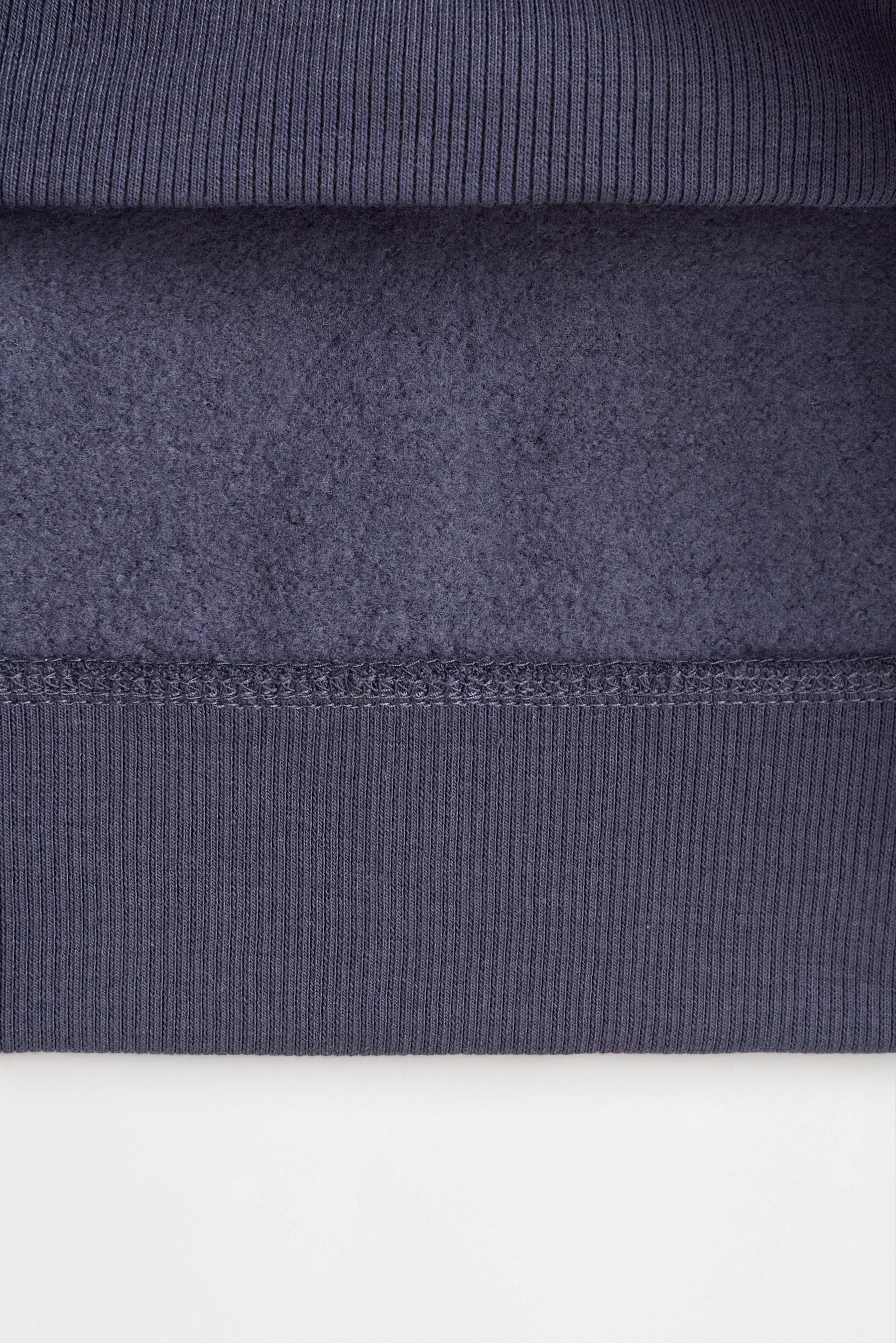 Printed sweatshirt and plush trousers co-ord — NAVY