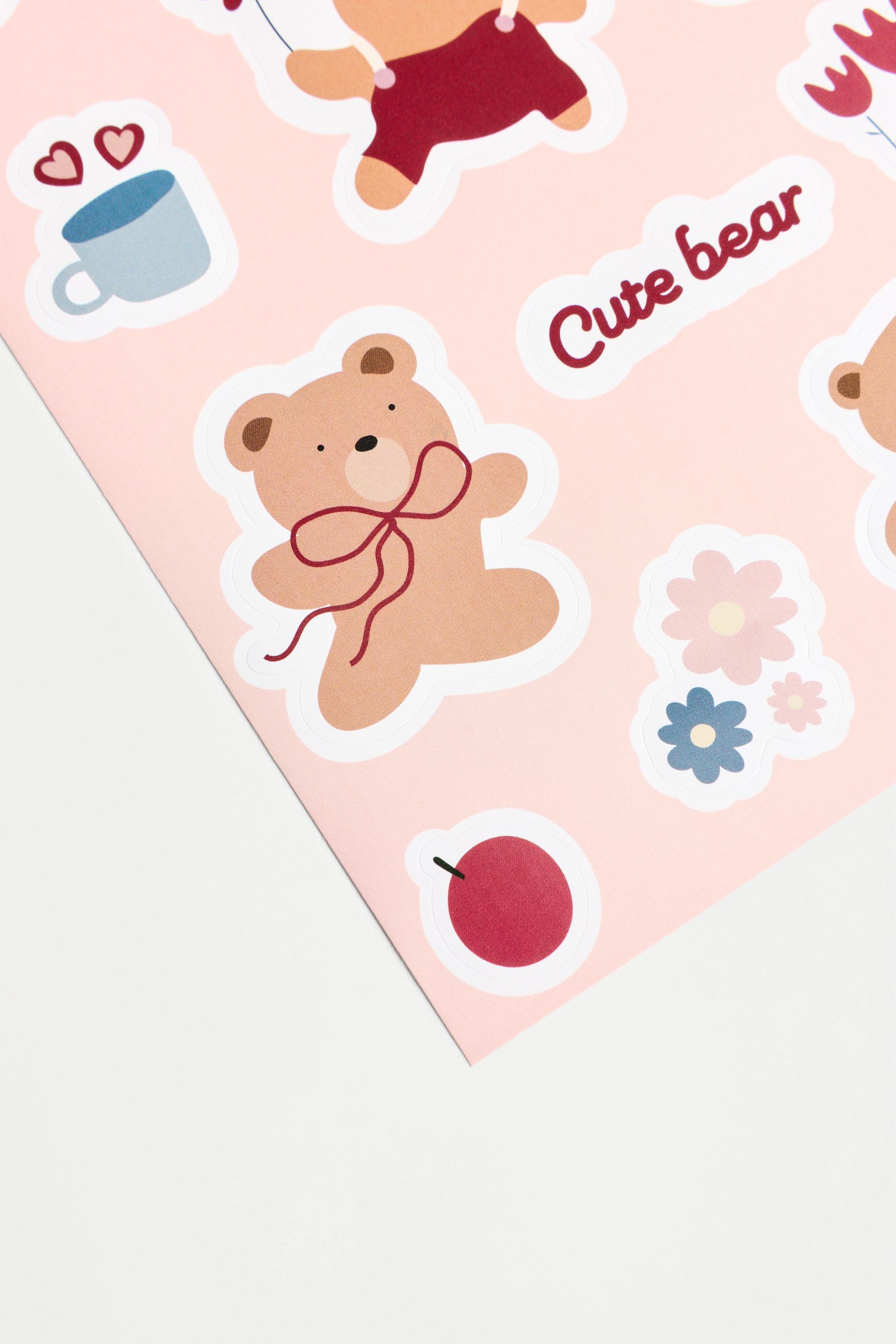 Bear identification sticker set — VARIOUS