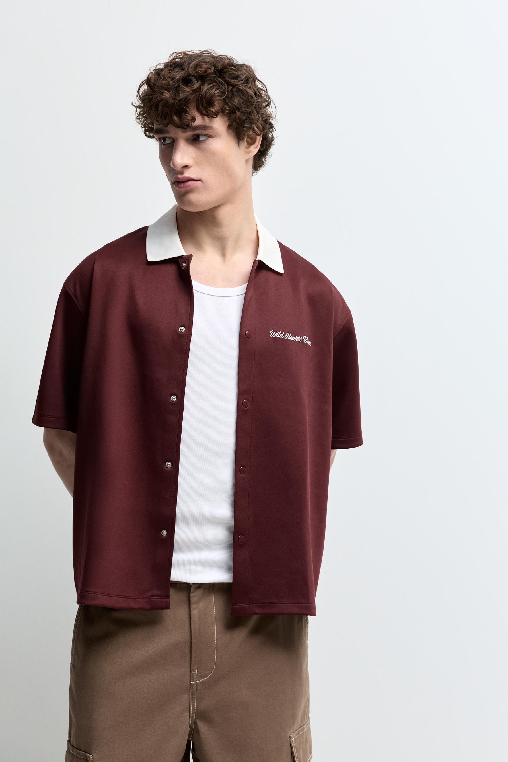 Camisa fluida bordados