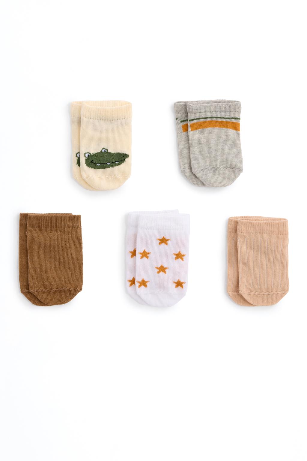 5-pack of crocodile ankle socks