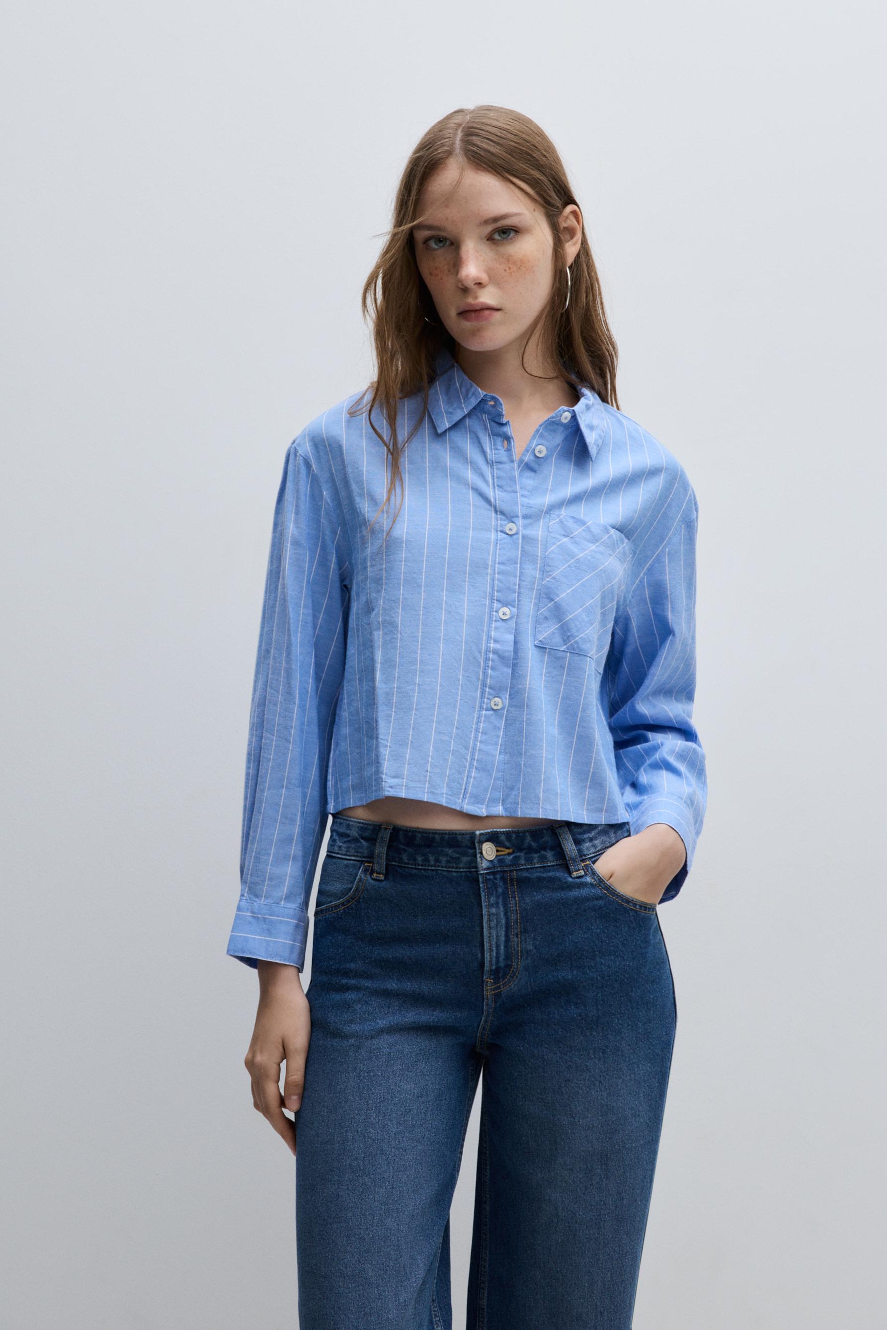 Camisa cropped básica