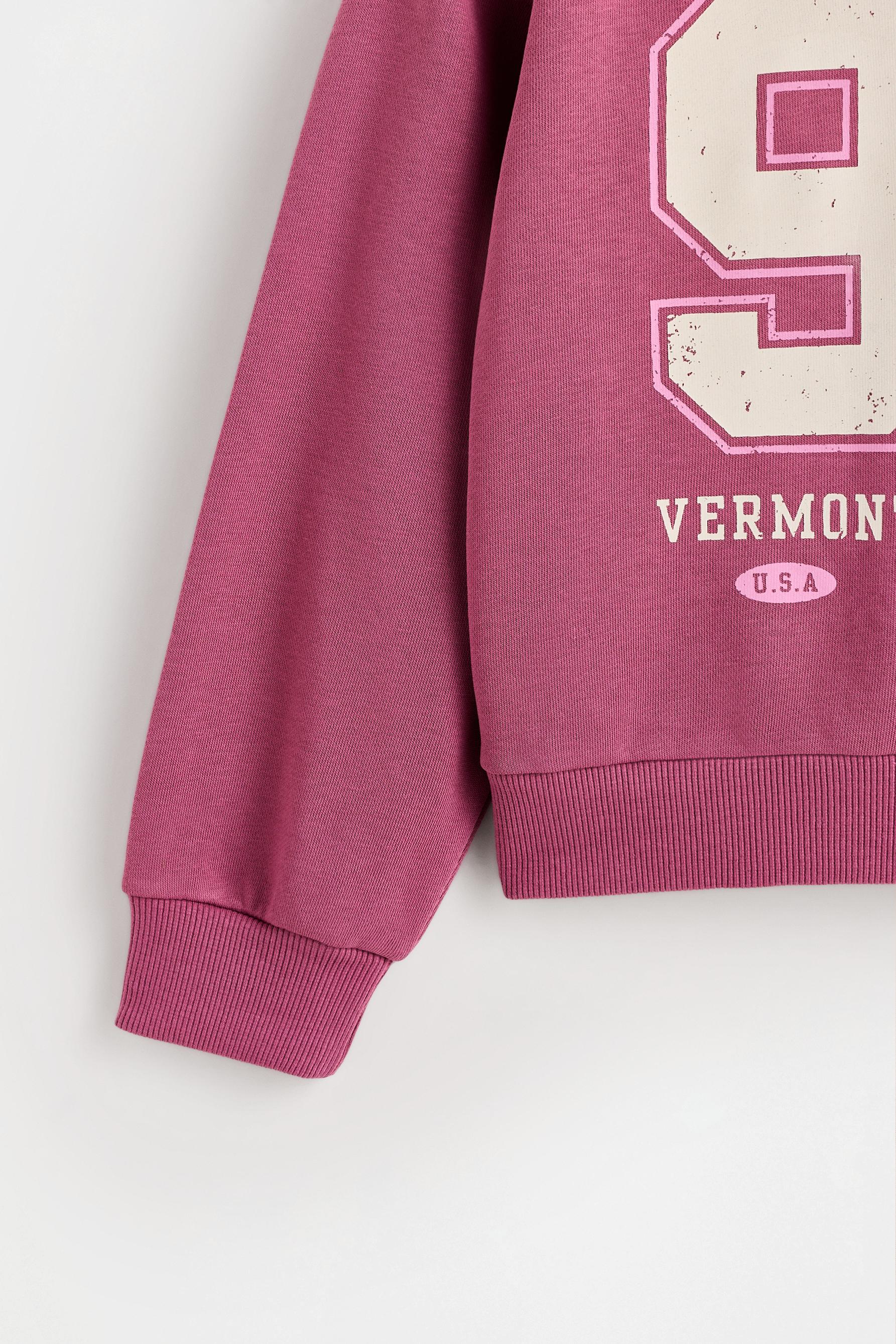 Printed sweatshirt — DARK PINK