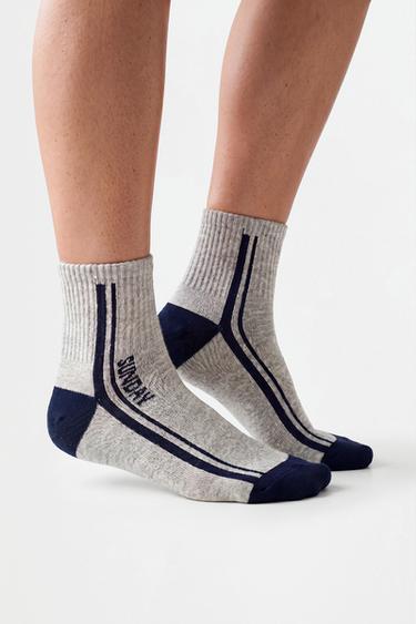 Days of the week ankle socks (7-pack) — GREY/CAMEL 3