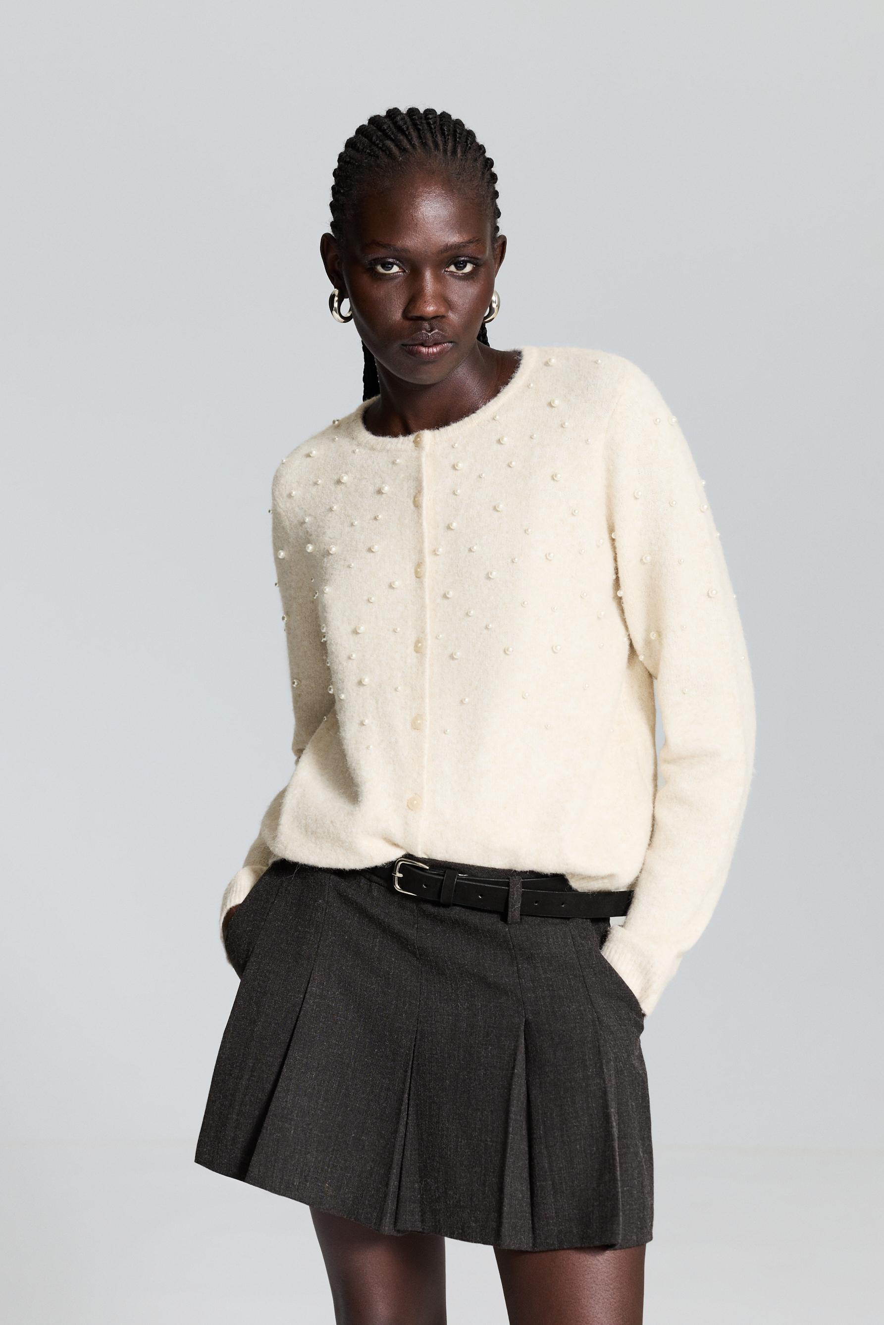 Chaqueta punto apliques