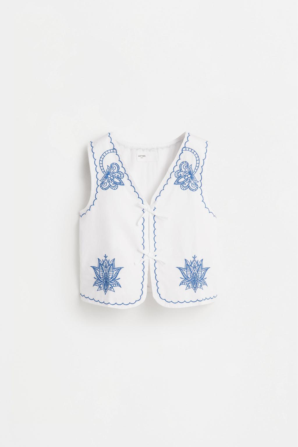 Embroidered waistcoat – Lefties – صورة المنتج
