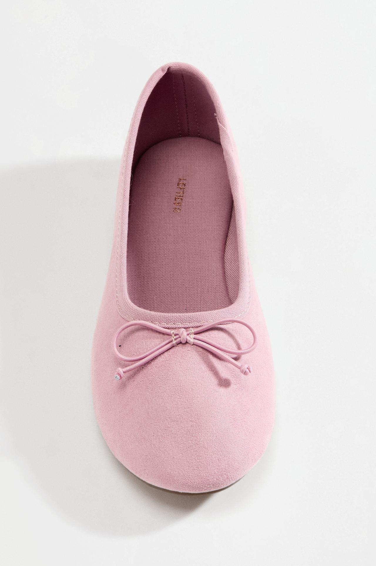 Bow ballet flats — PALE PINK