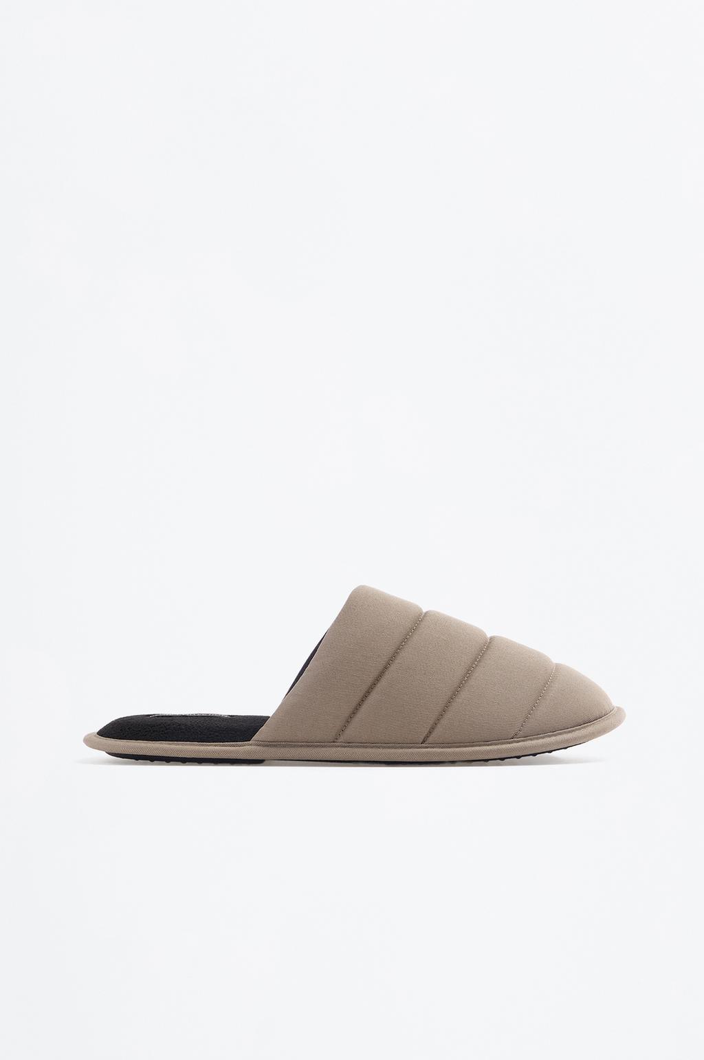 Quilted house slippers