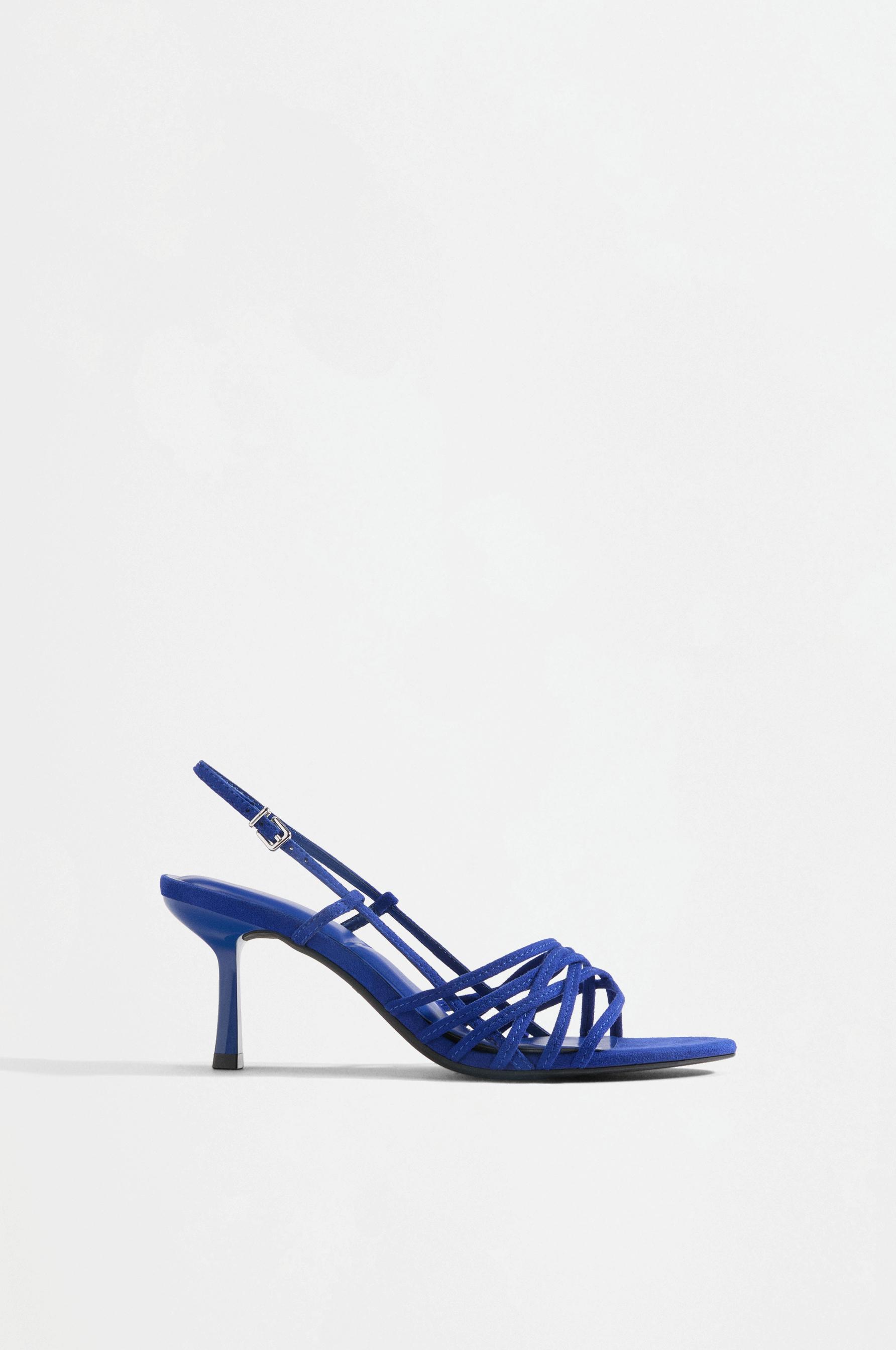 Multi-strap heeled sandals — DEEP BLUE