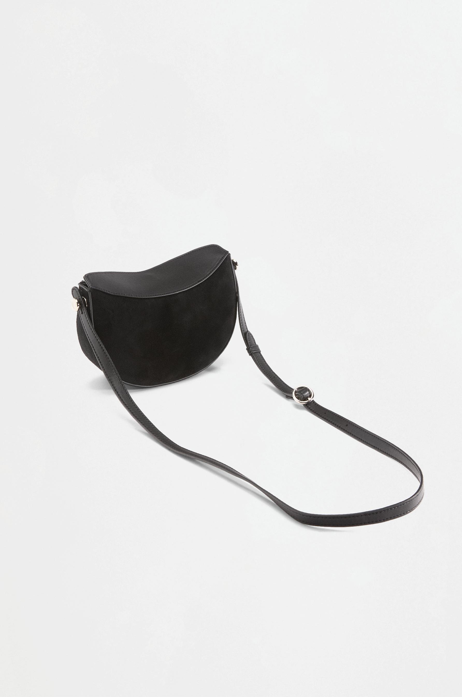 Half-moon crossbody bag — BLACK