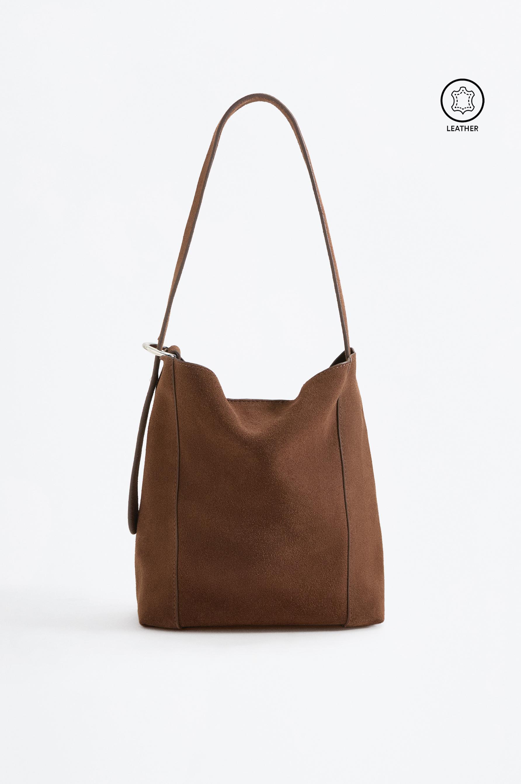 Bolso bucket piel
