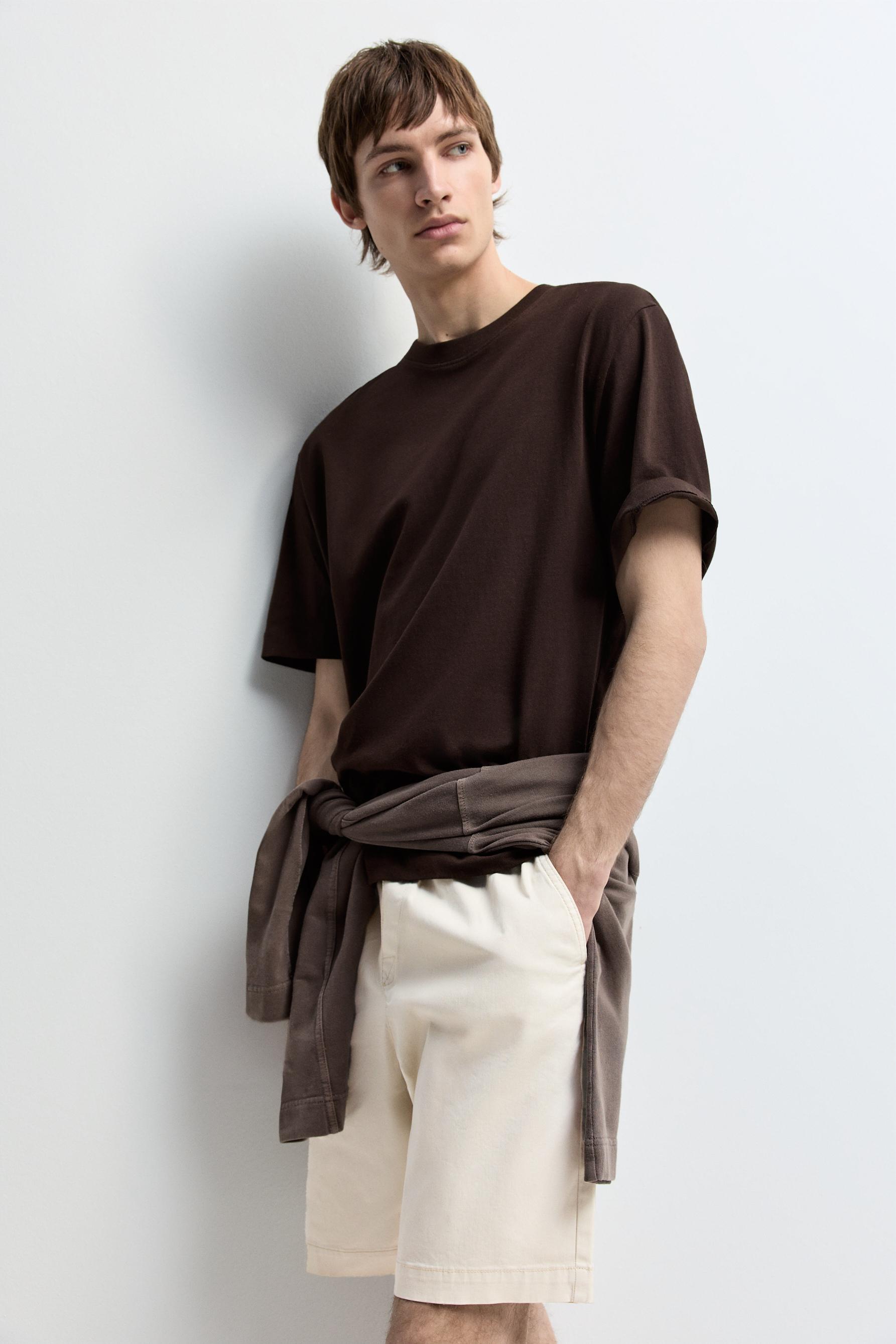 Jogger Bermuda shorts — ECRU