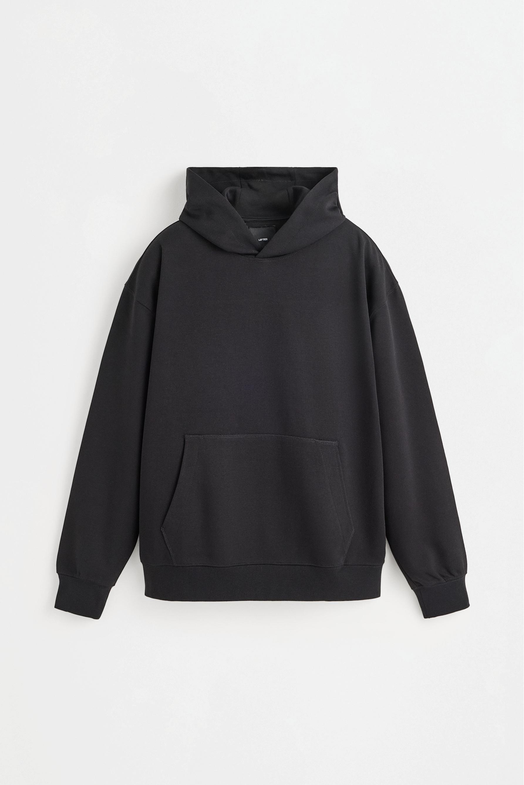 Interlock hoodie — BLACK