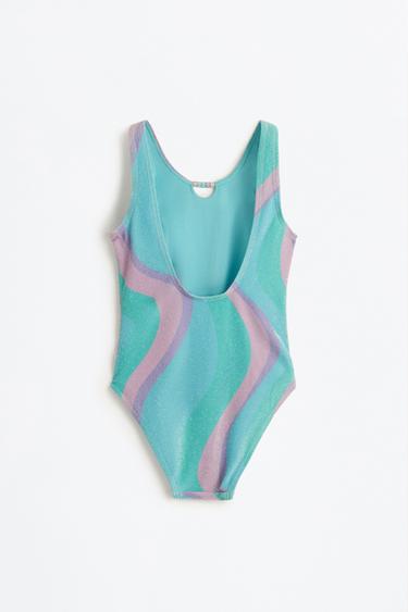 Shiny swimsuit with beads — BLUE TONES 2