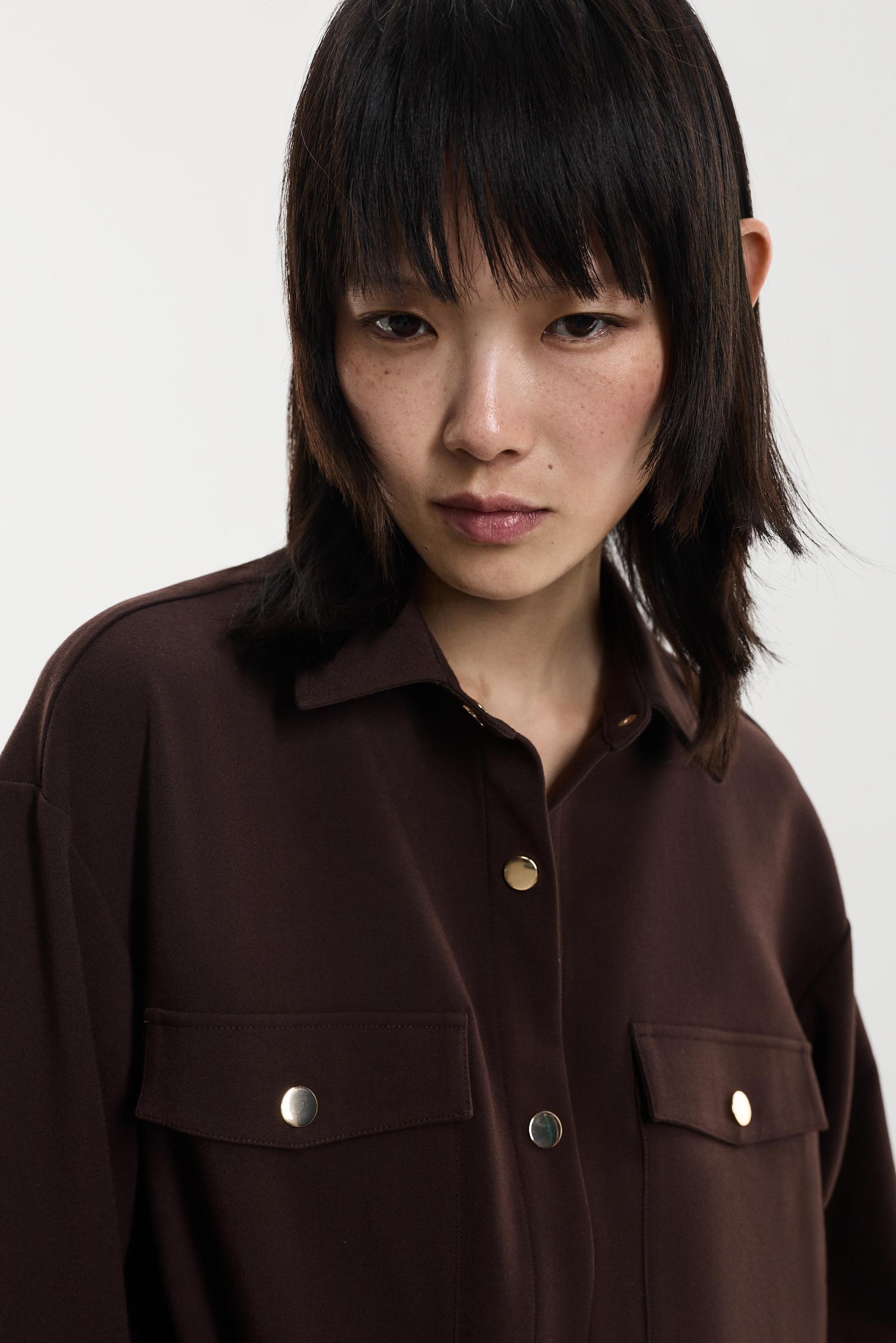 Safari overshirt — DARK BROWN