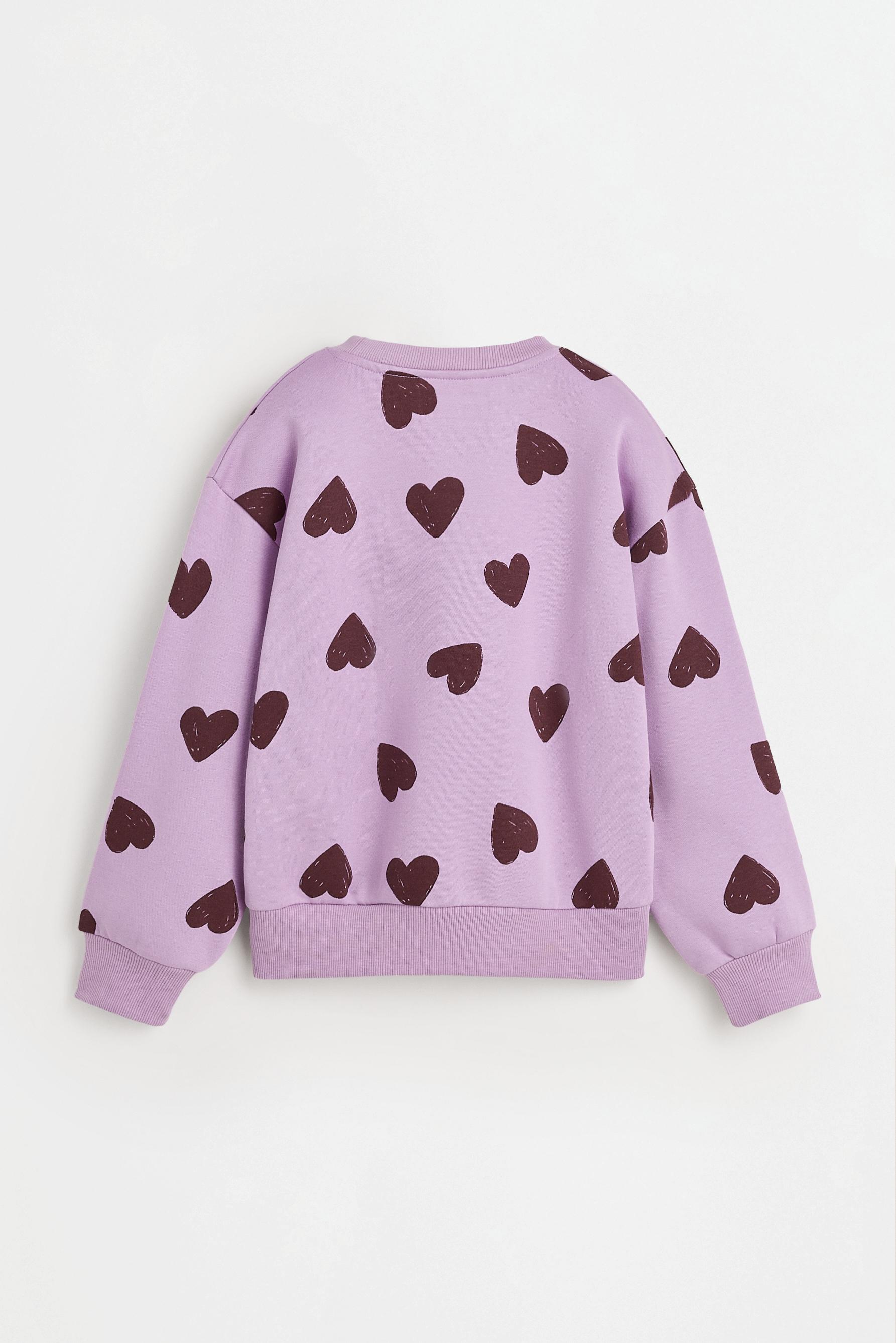 Printed sweatshirt — MAUVE PINK