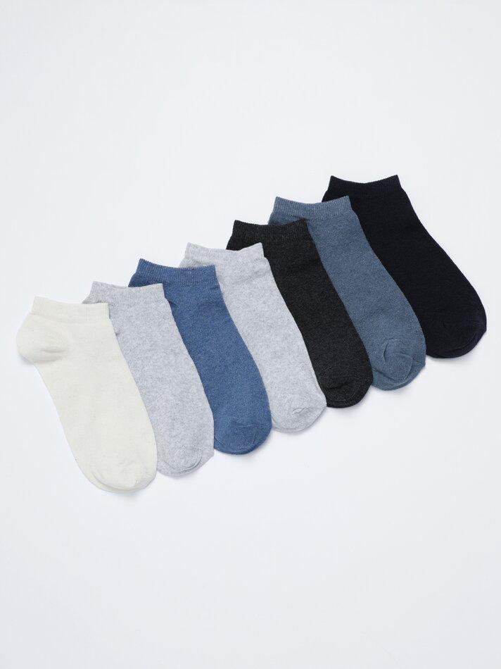 Pack of 7 pairs of basic ankle socks