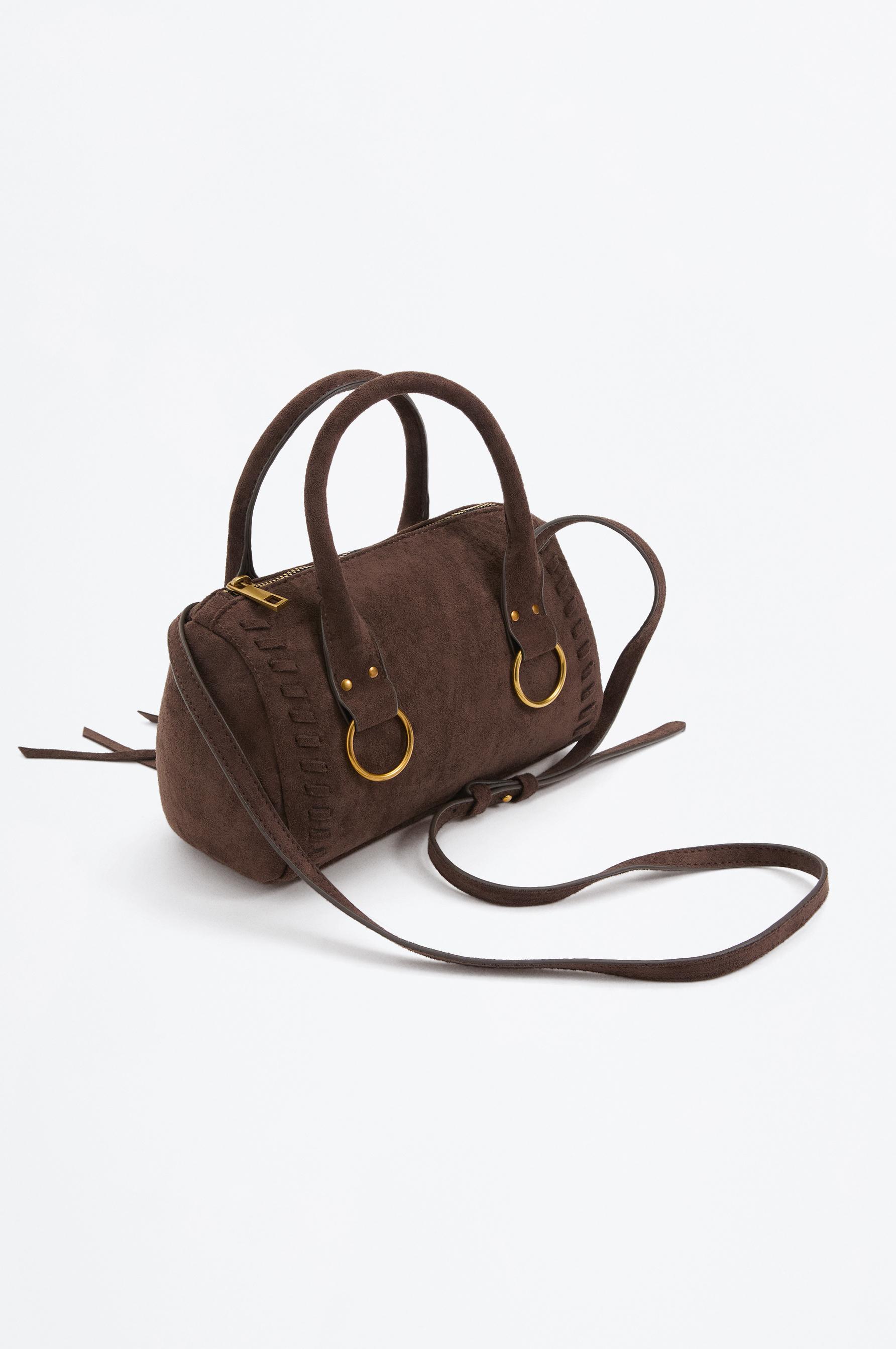 BOWLING BOHO FAUX SUEDE — BROWN
