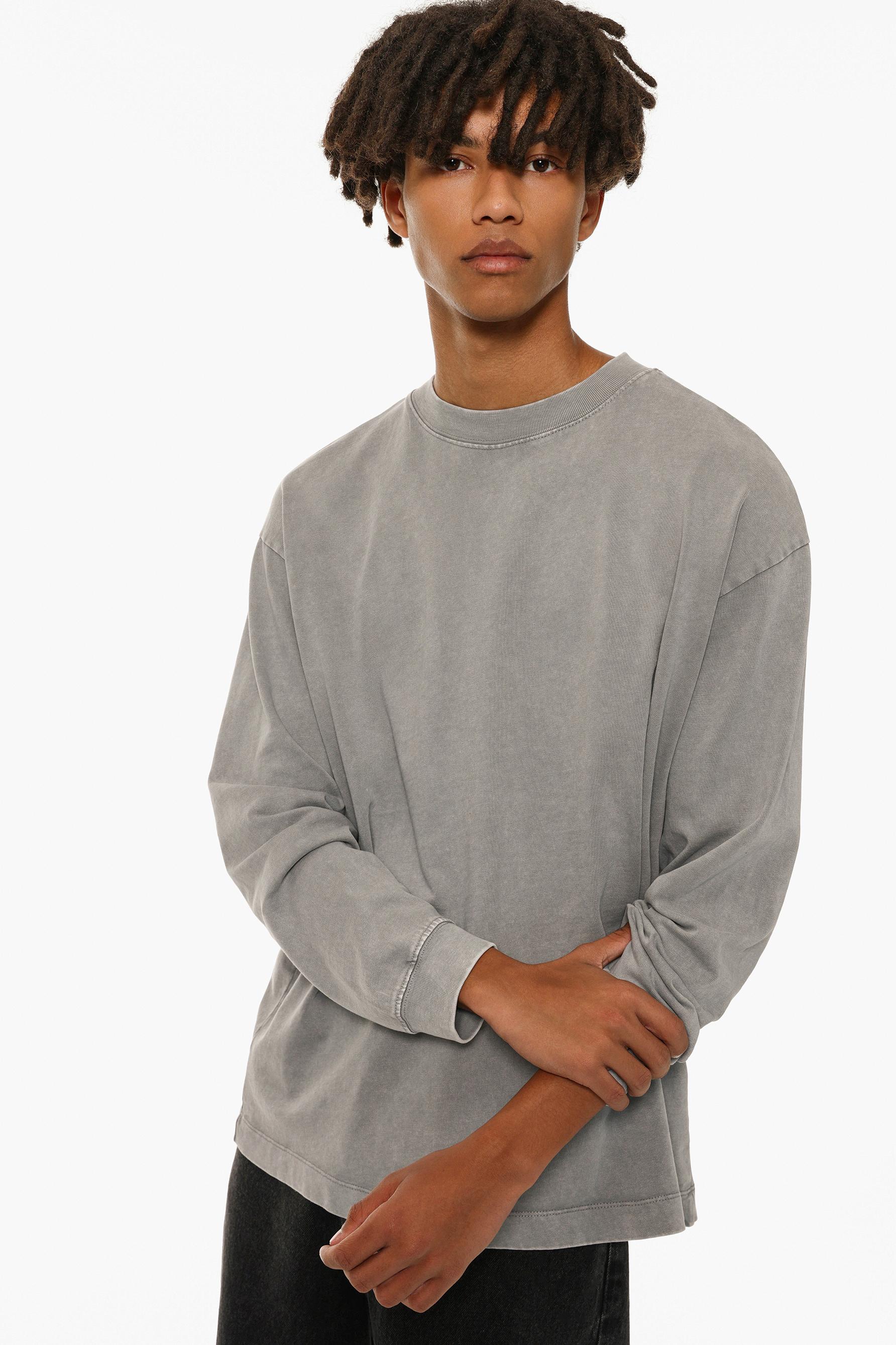 nagonstans standneck long-sleevest‐shirt curvy long－sleeves t－shirt
