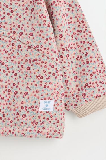 Printed plush sweatshirt and trousers set — ECRU 6