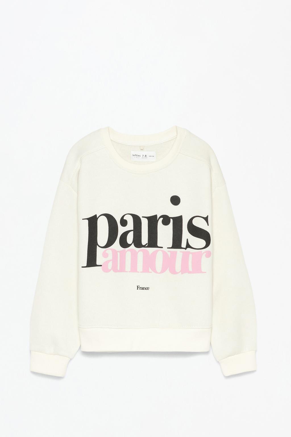 Printed plush sweatshirt