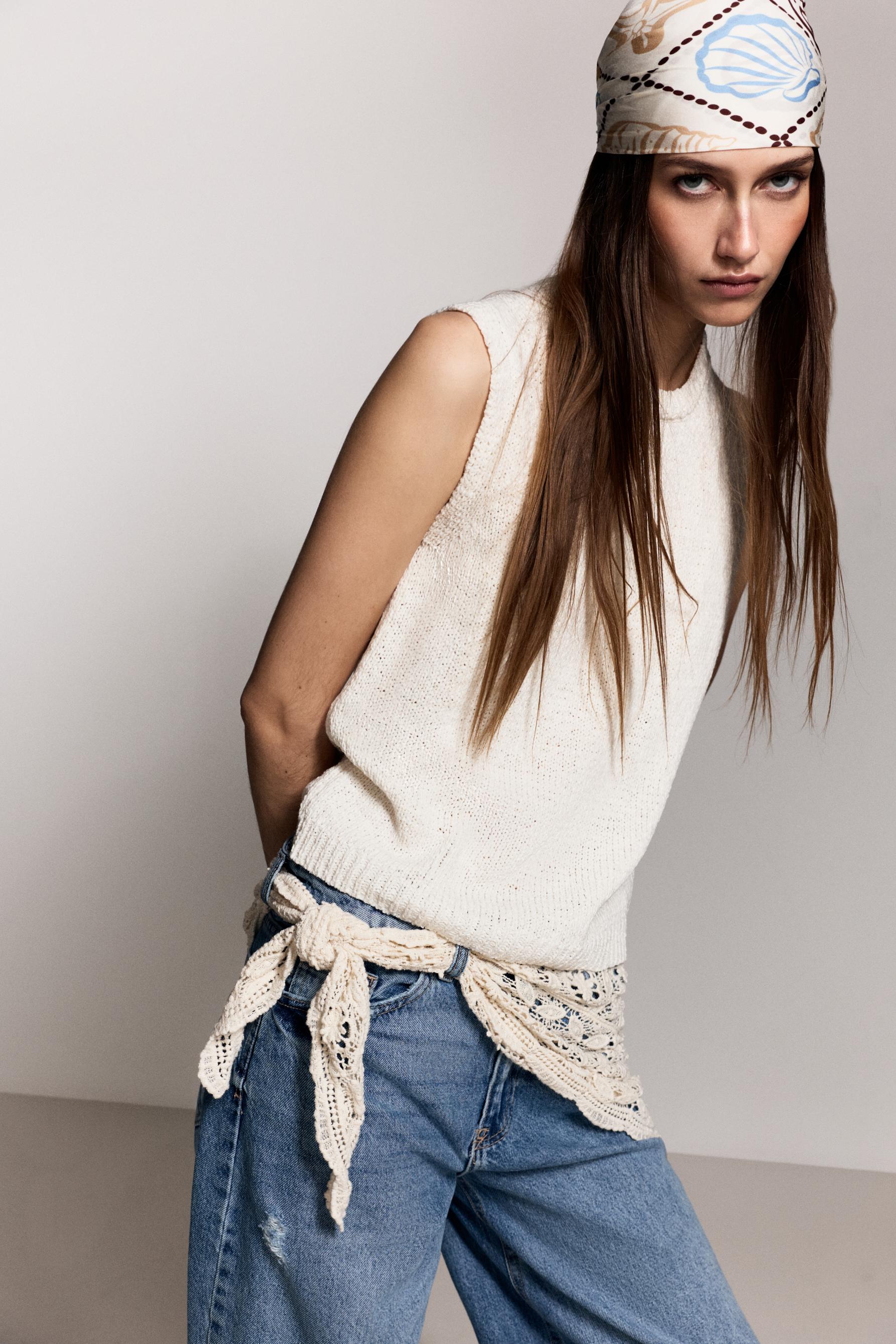 Knit top — ECRU