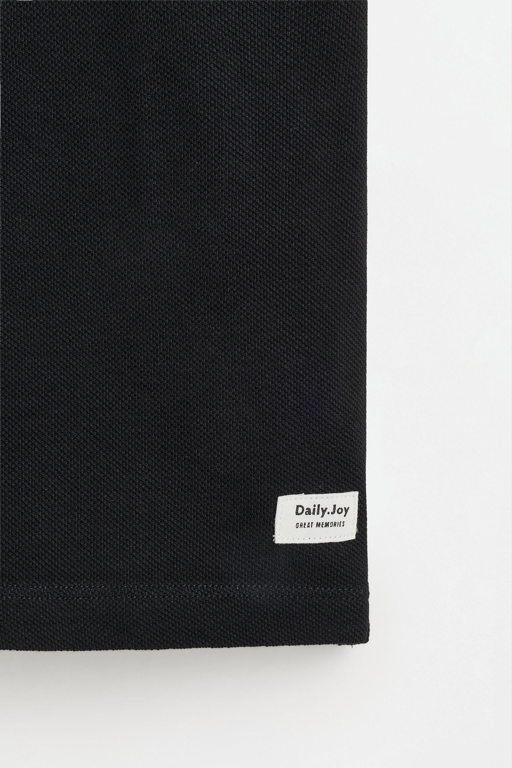 Basic polo shirt — BLACK