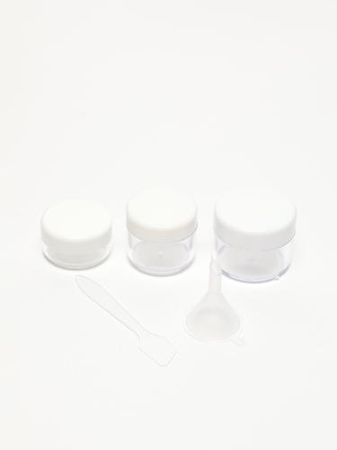 7-piece reusable travel bottle set — WHITE 3