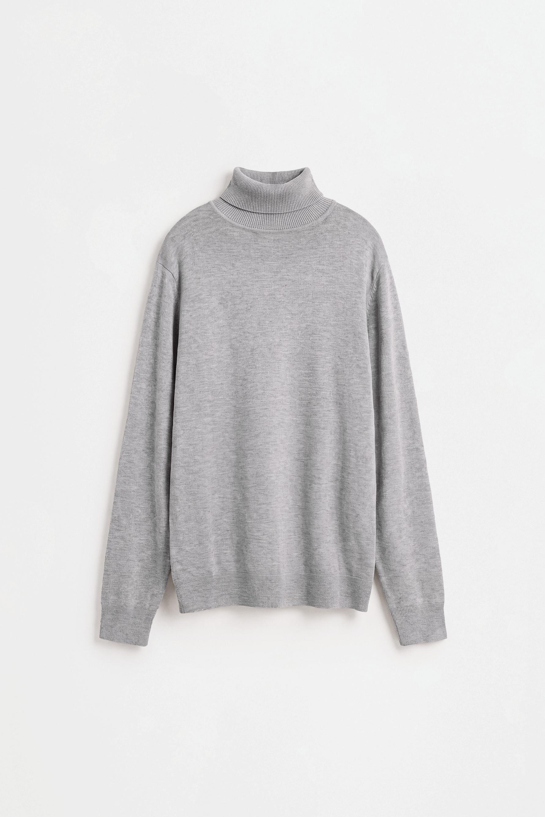 Turtleneck sweater — GREY MARL