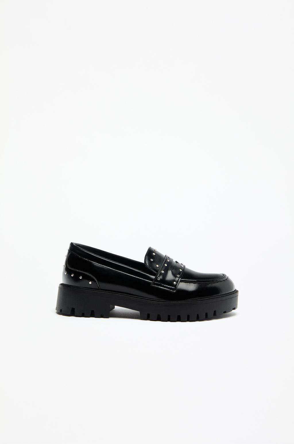 Studded loafers