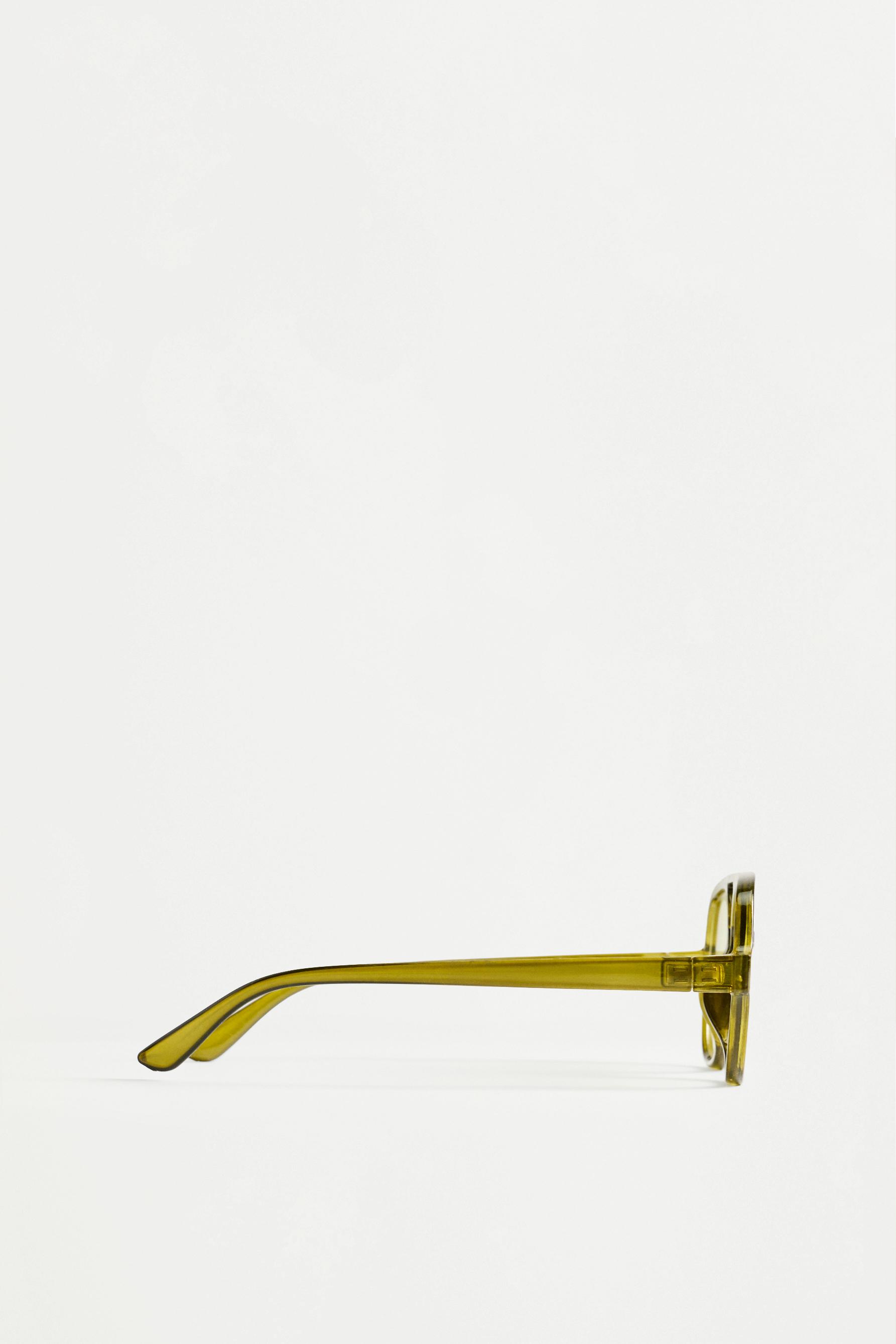Yellow lens aviator sunglasses — YELLOW