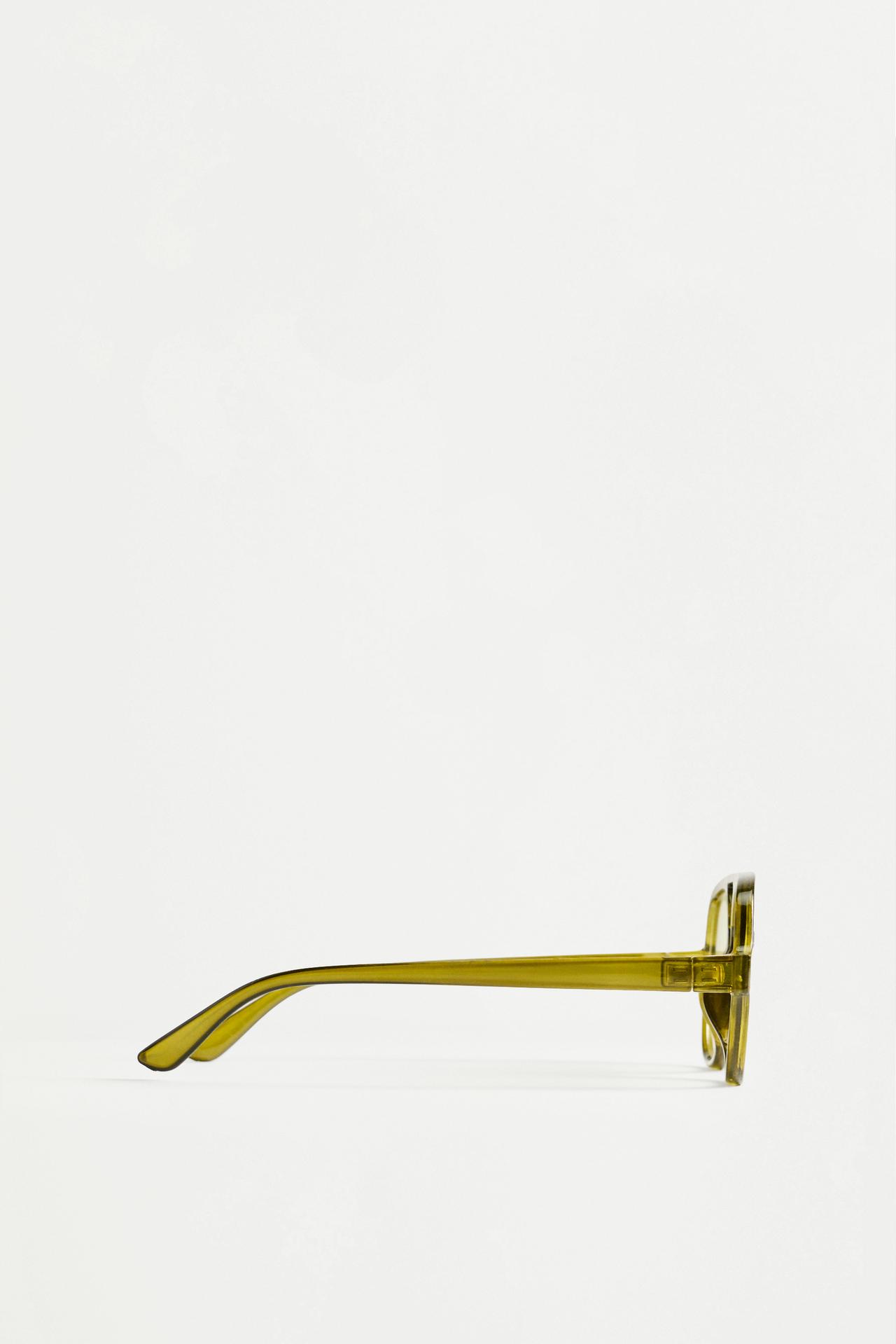 Yellow lens aviator sunglasses — YELLOW