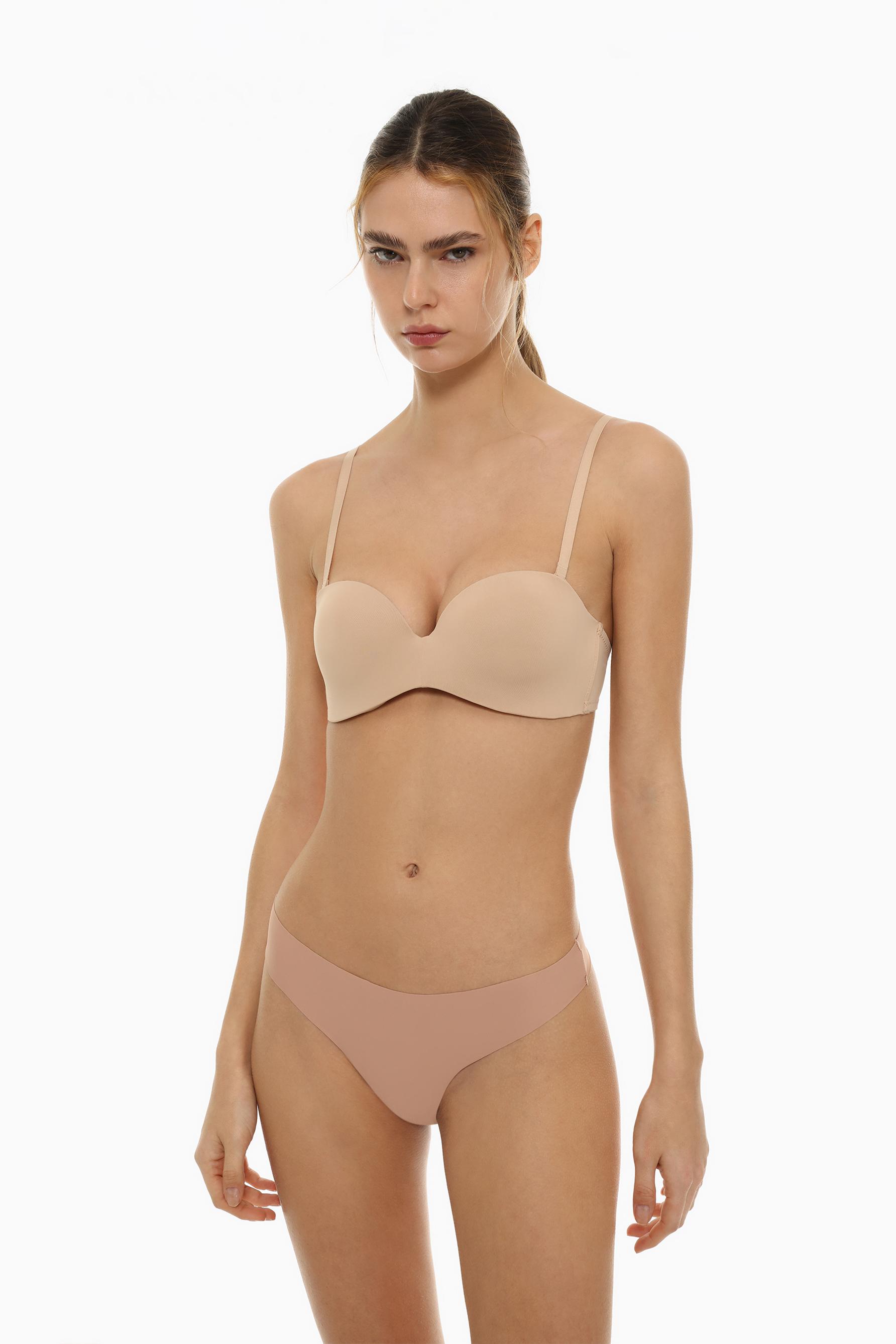 Sujetador balconette microfibra