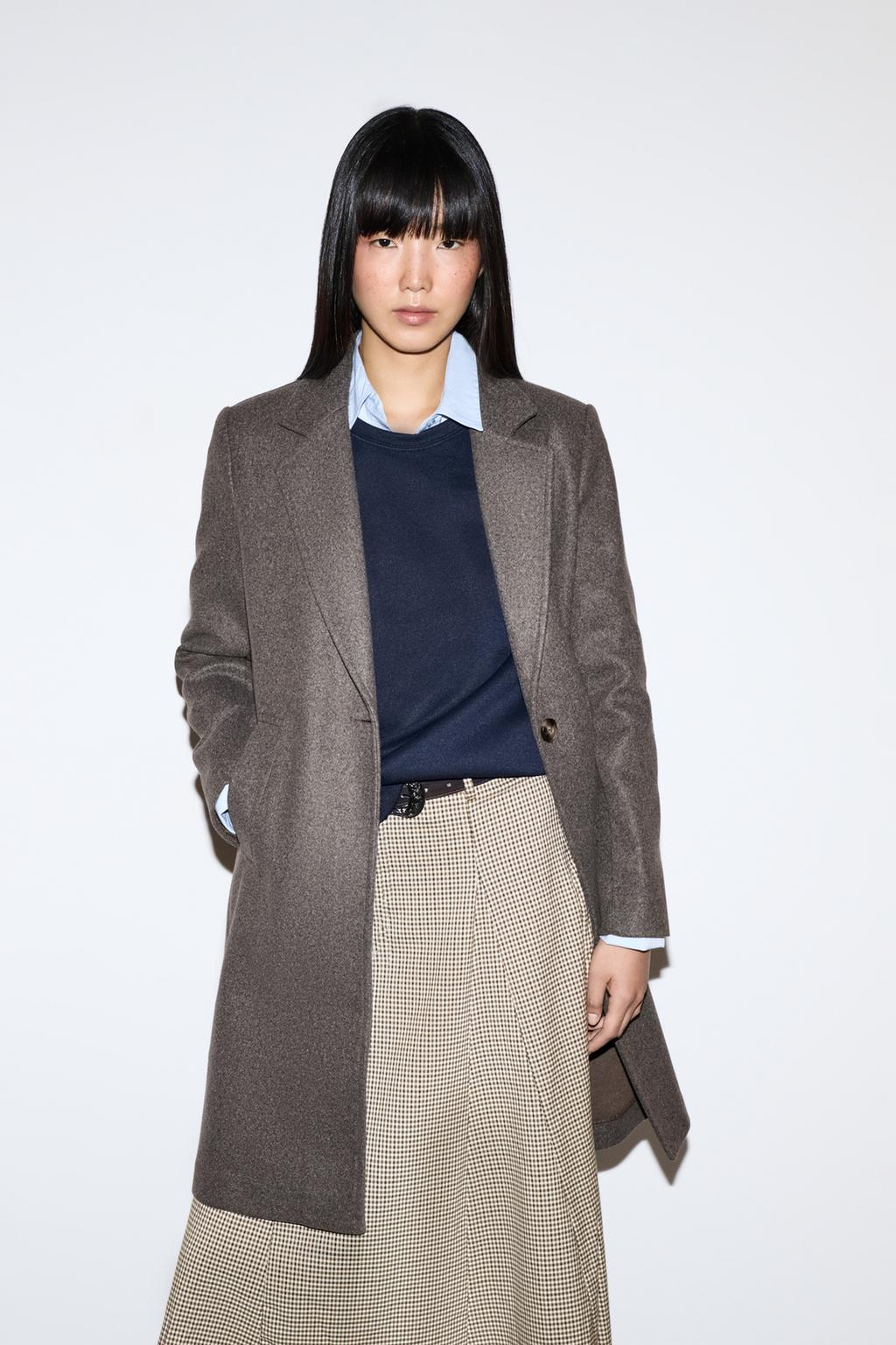 Lefties Long wool coat