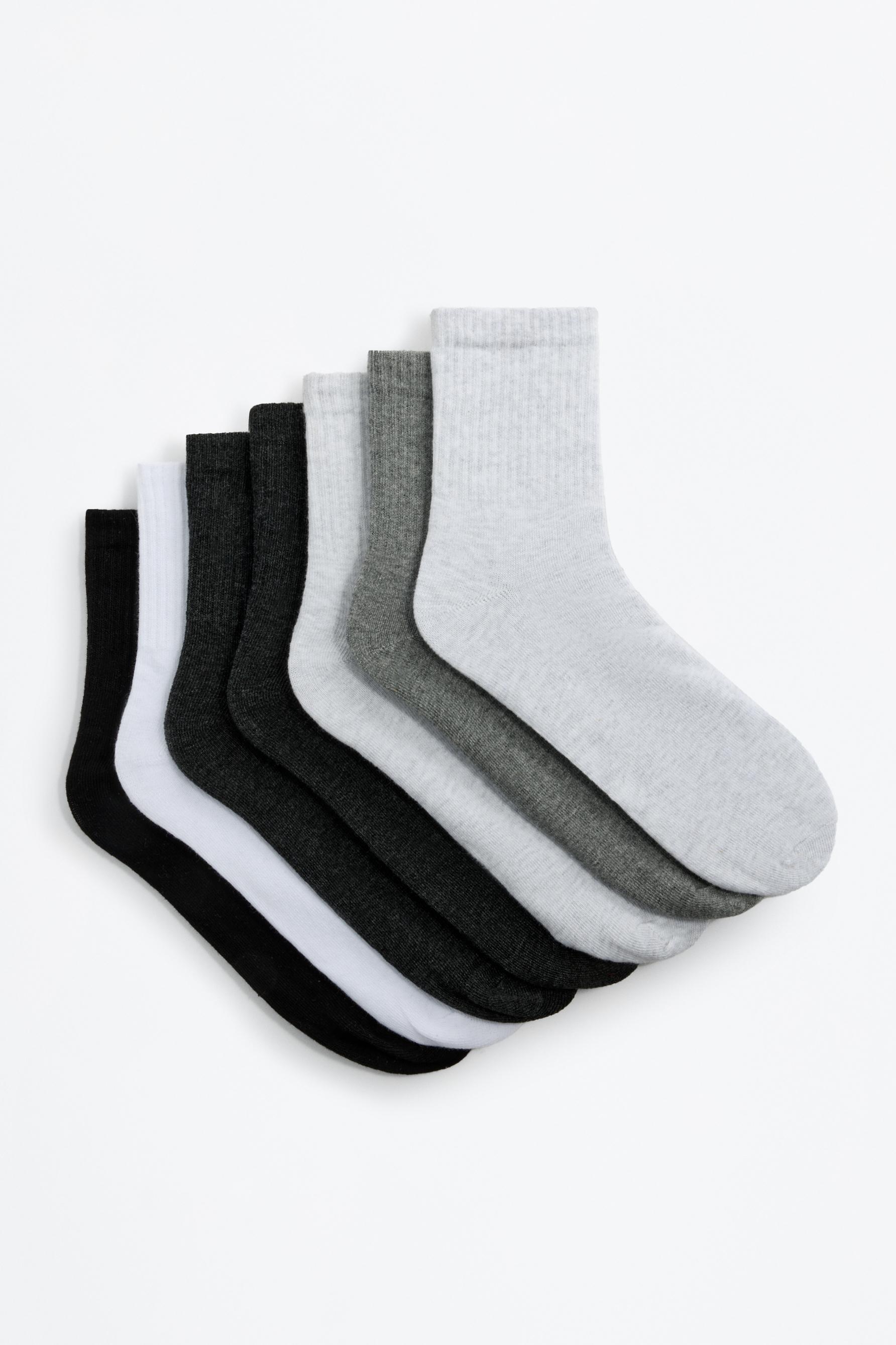 High ankle socks (7-Pack) — GREY