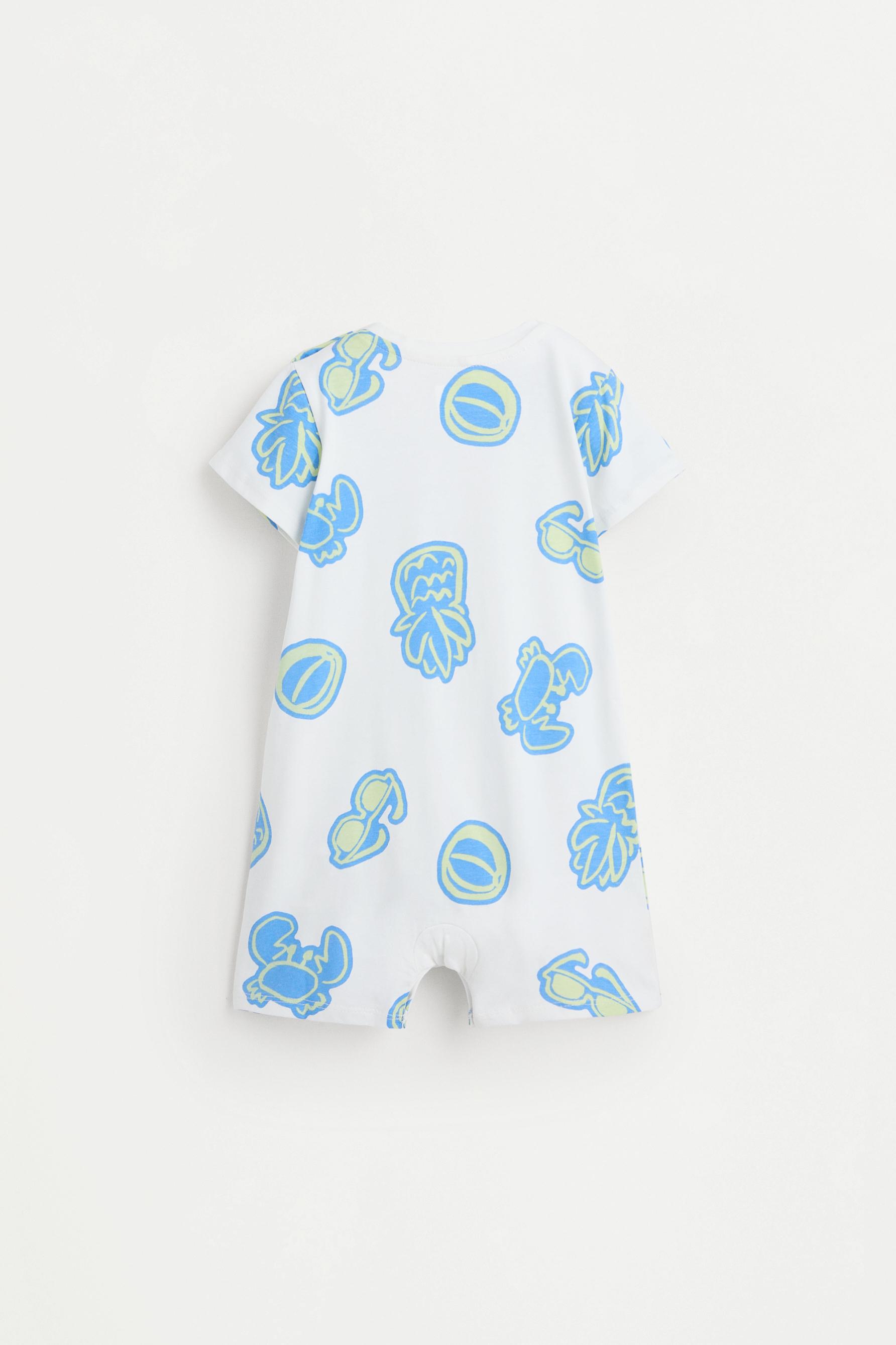 All-over printed sleepsuit — OFF WHITE