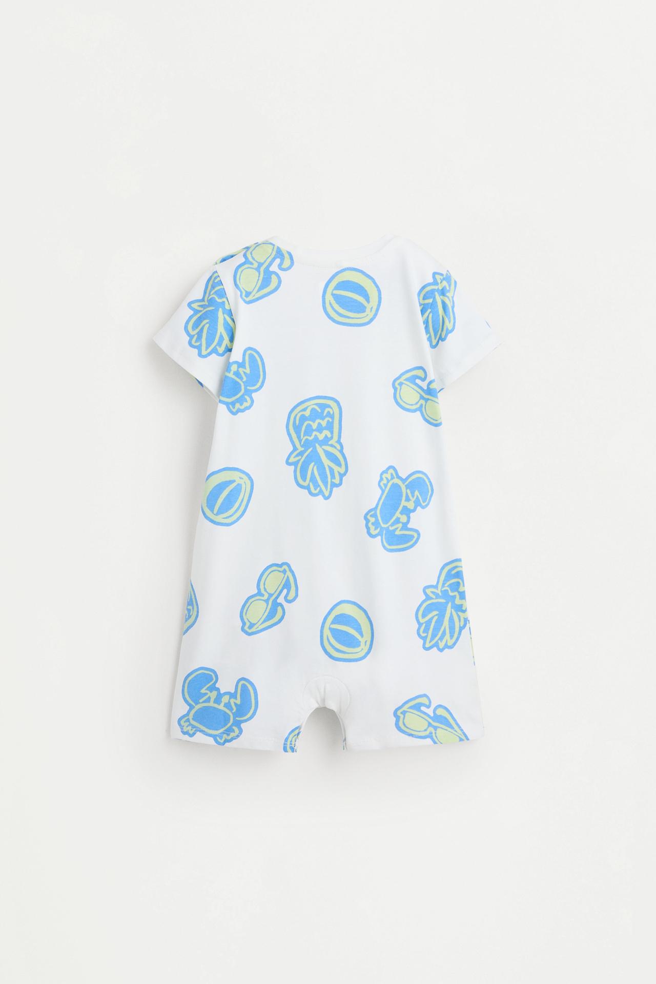 All-over printed sleepsuit — OFF WHITE