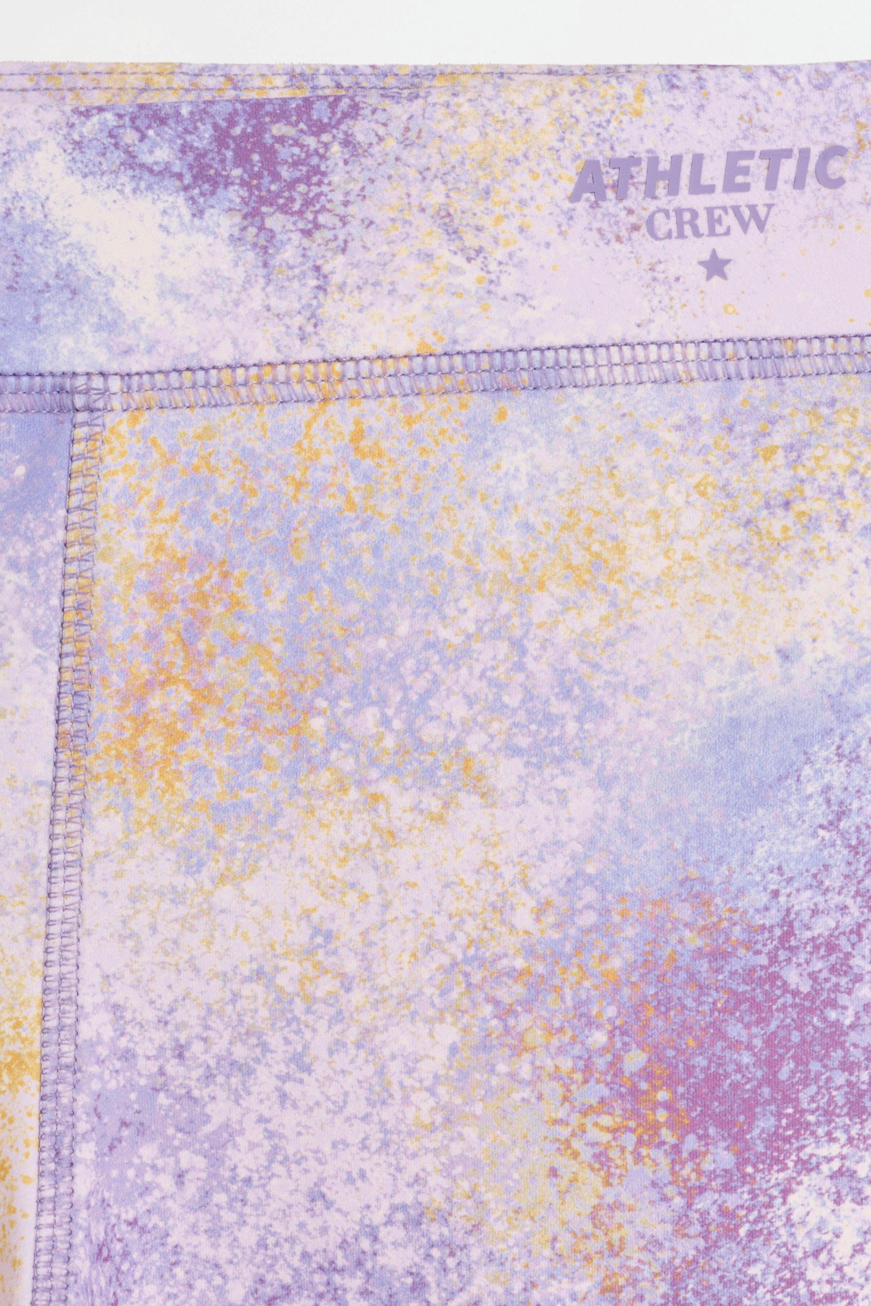 Printed sports leggings — MAUVE