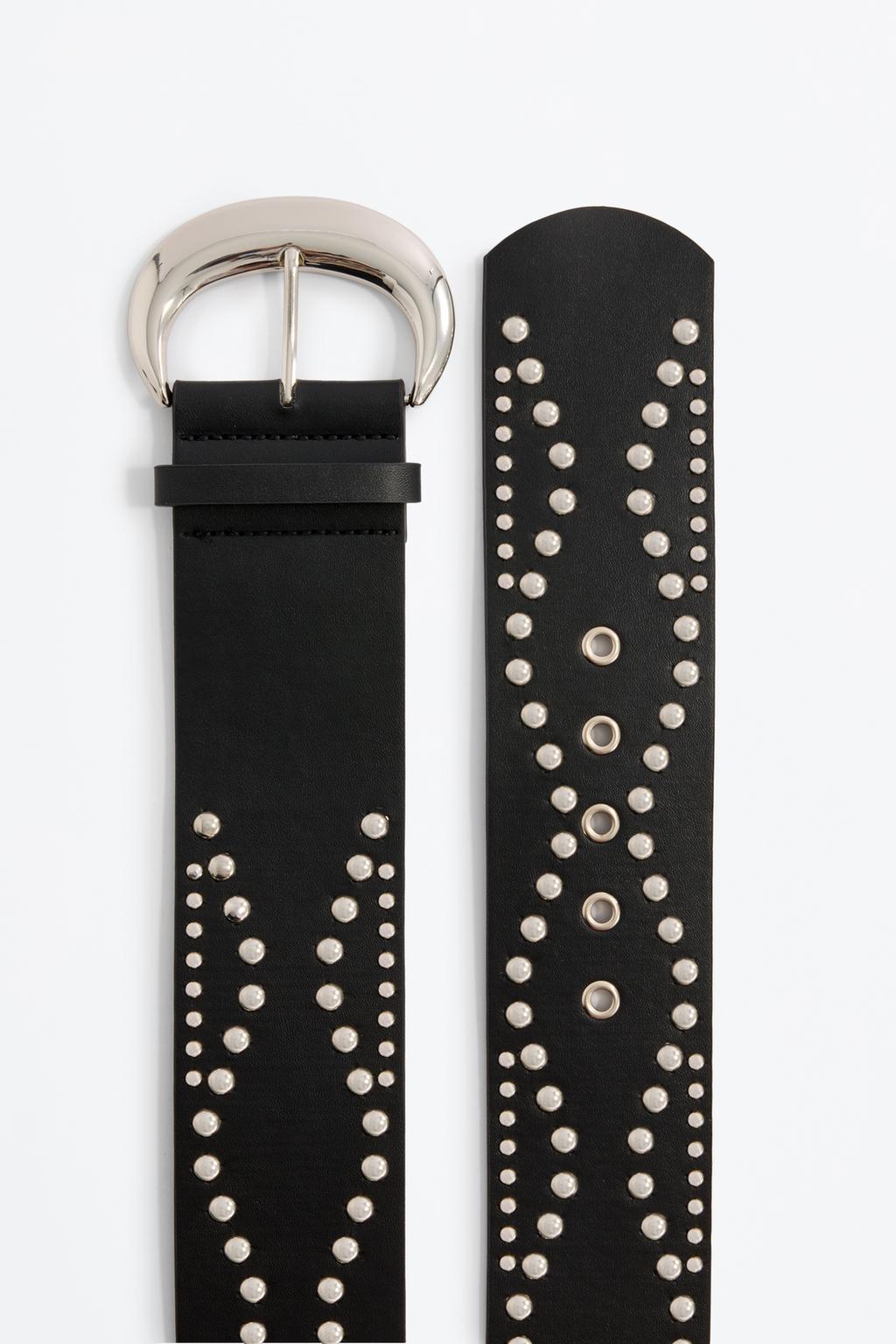 Cinturón ancho tachas