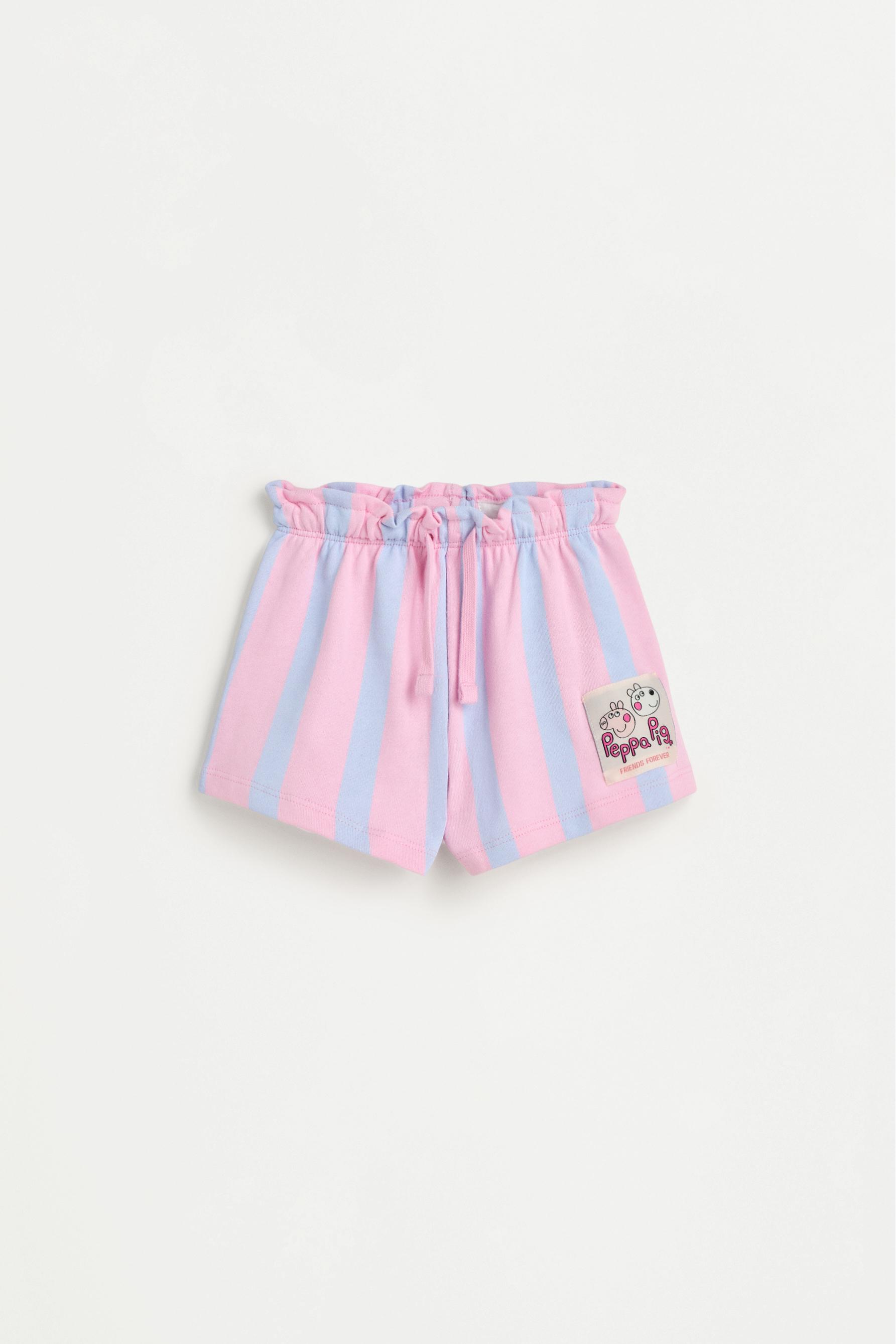 Peppa Pig™ patch T-shirt and shorts co-ord — PALE BLUE