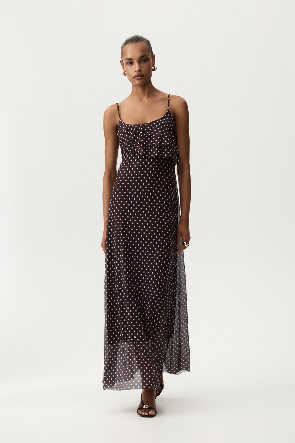 Tulle midi dress