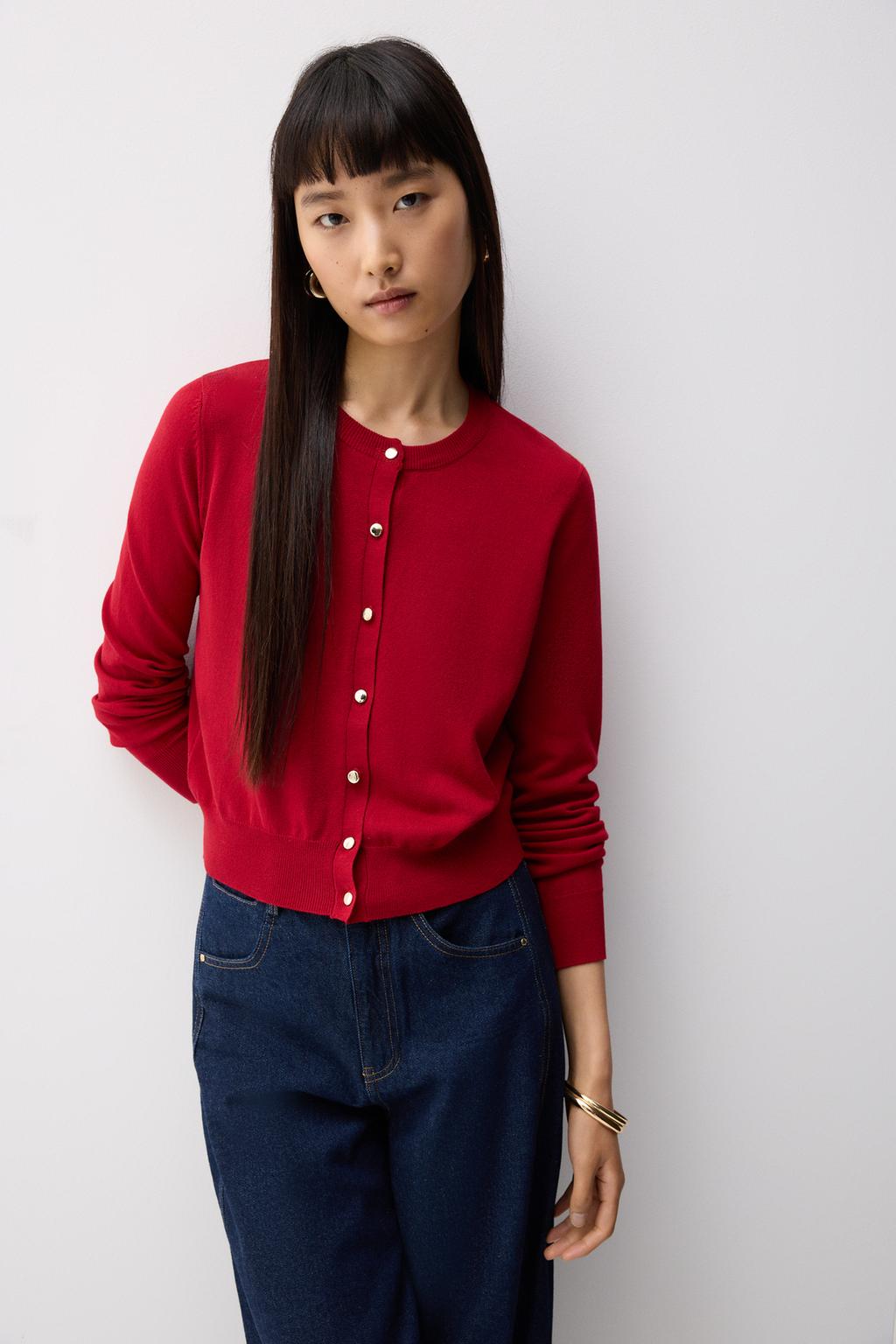 Knit cardigan