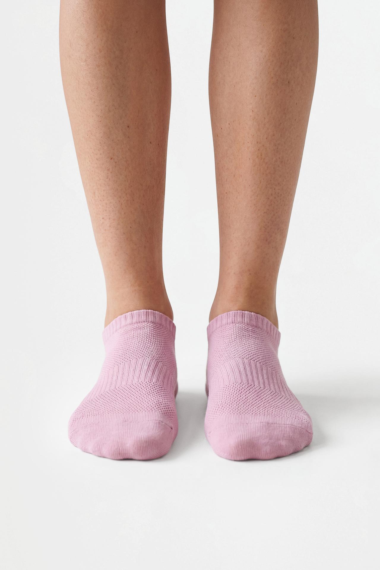 Sports ankle socks (5-pack) — MAUVE PINK