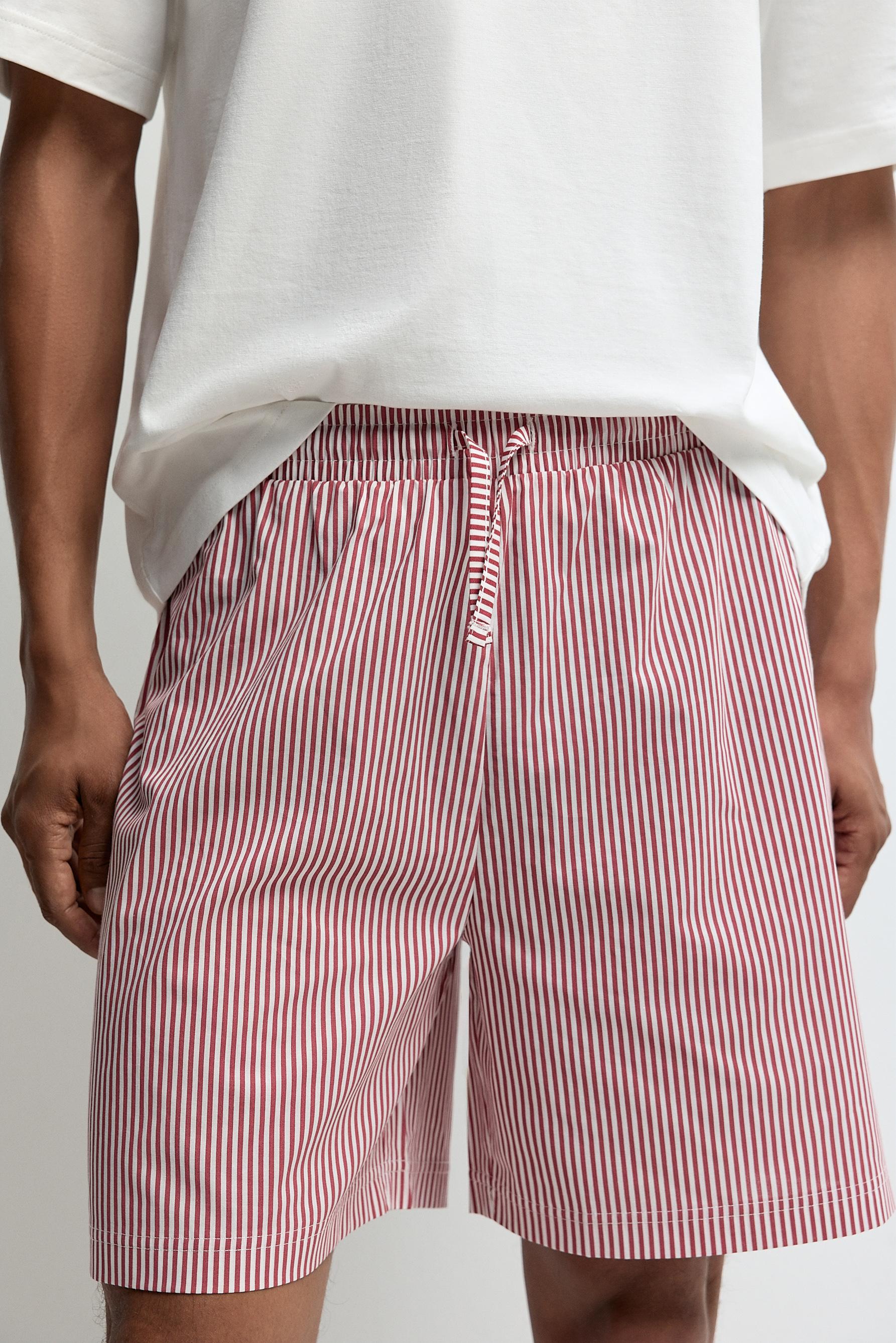 Short henley pyjamas — OFF WHITE